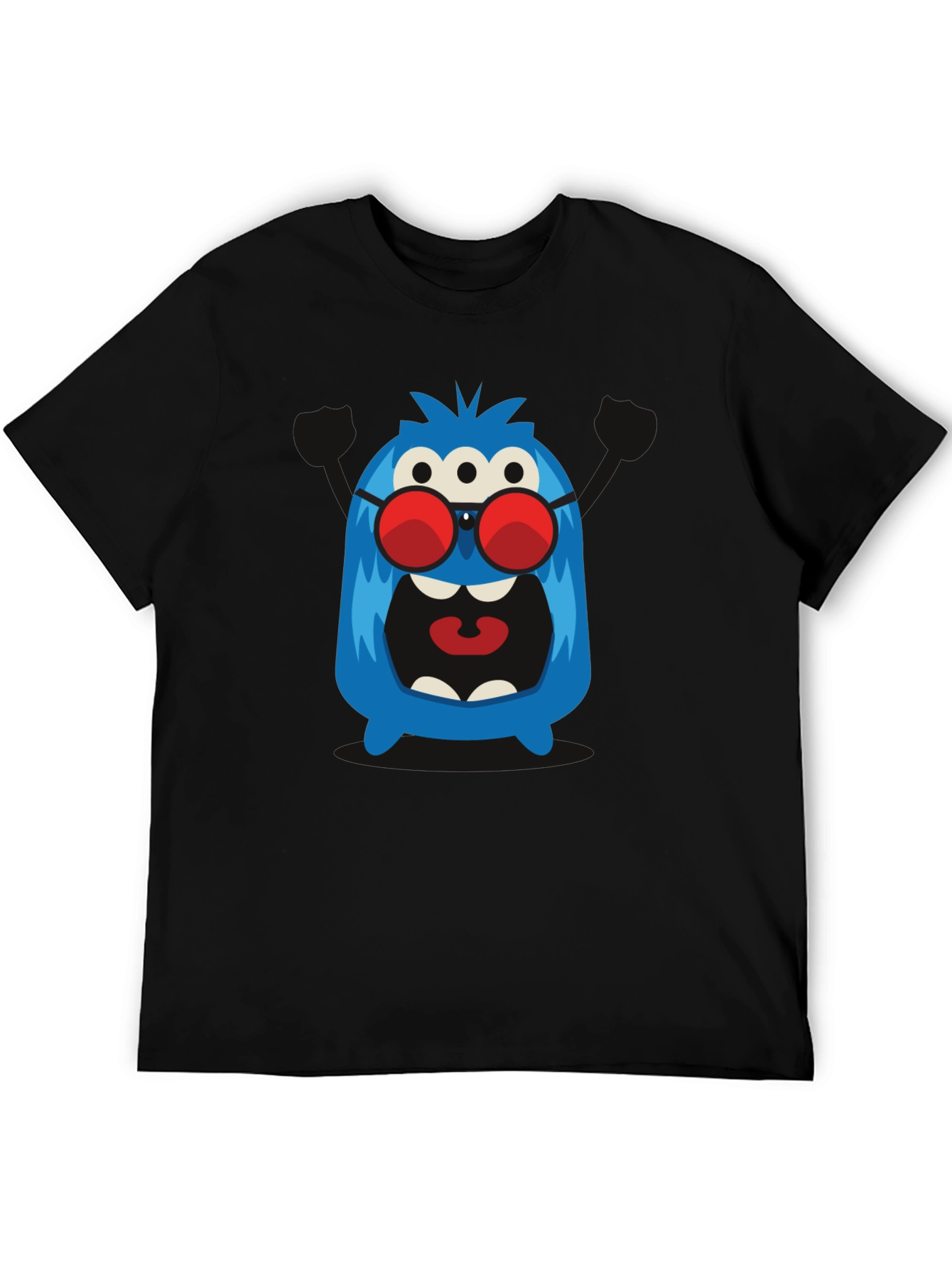 Monster Graphic Tee - Three Eyes & Shades!