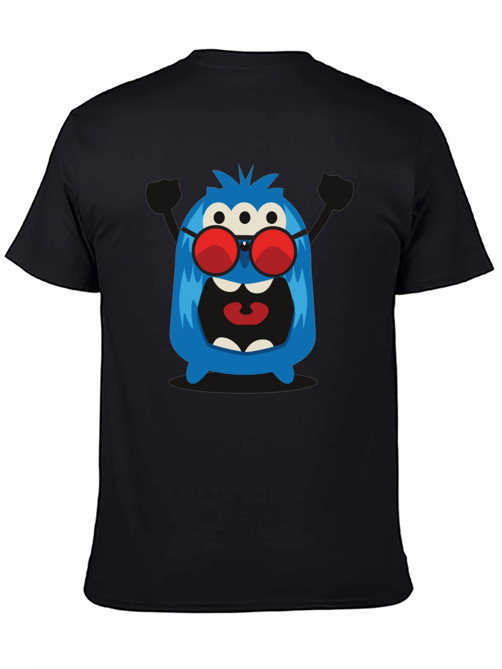 Monster Graphic Tee - Three Eyes & Shades!