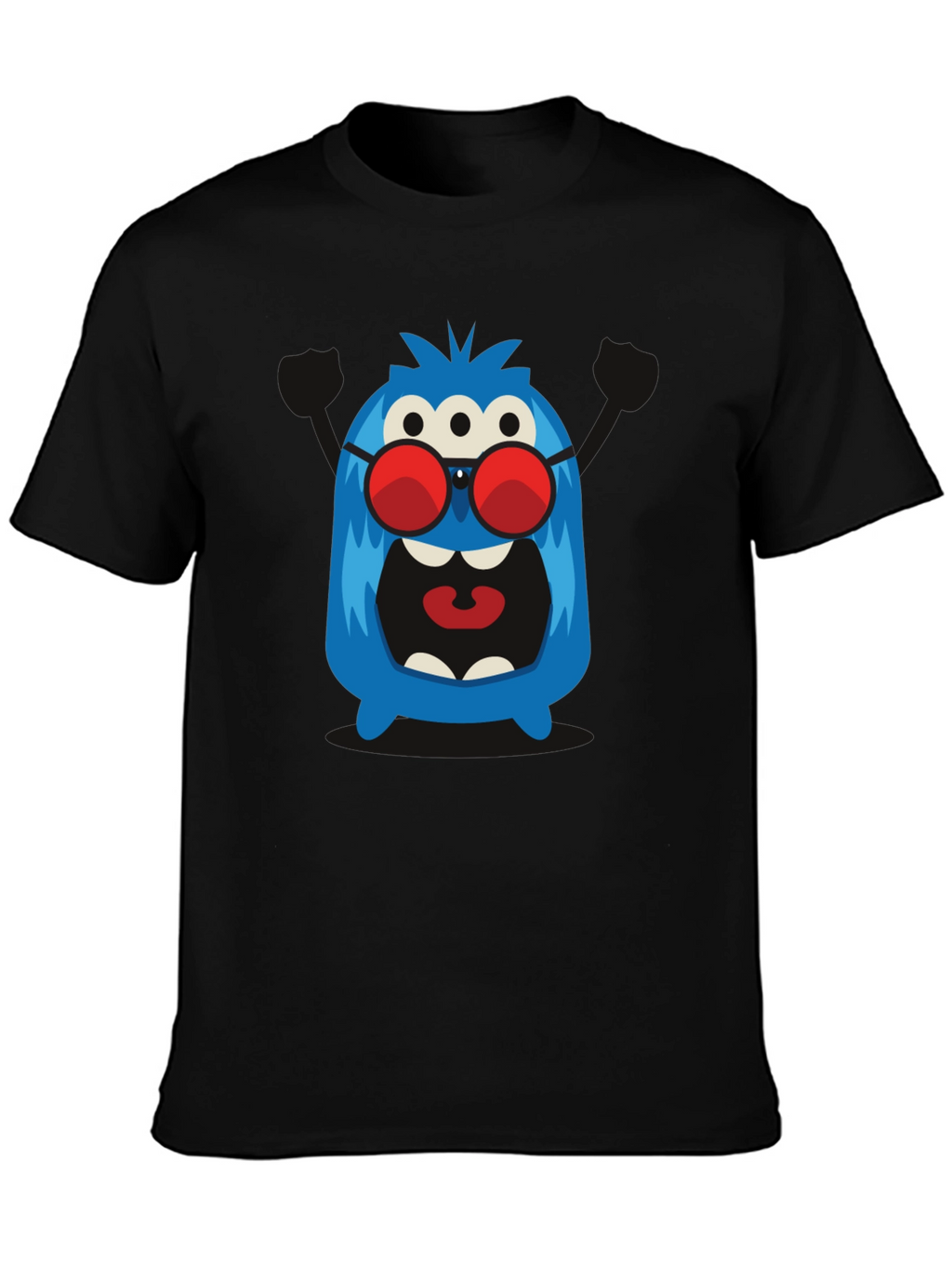 Monster Graphic Tee - Three Eyes & Shades!