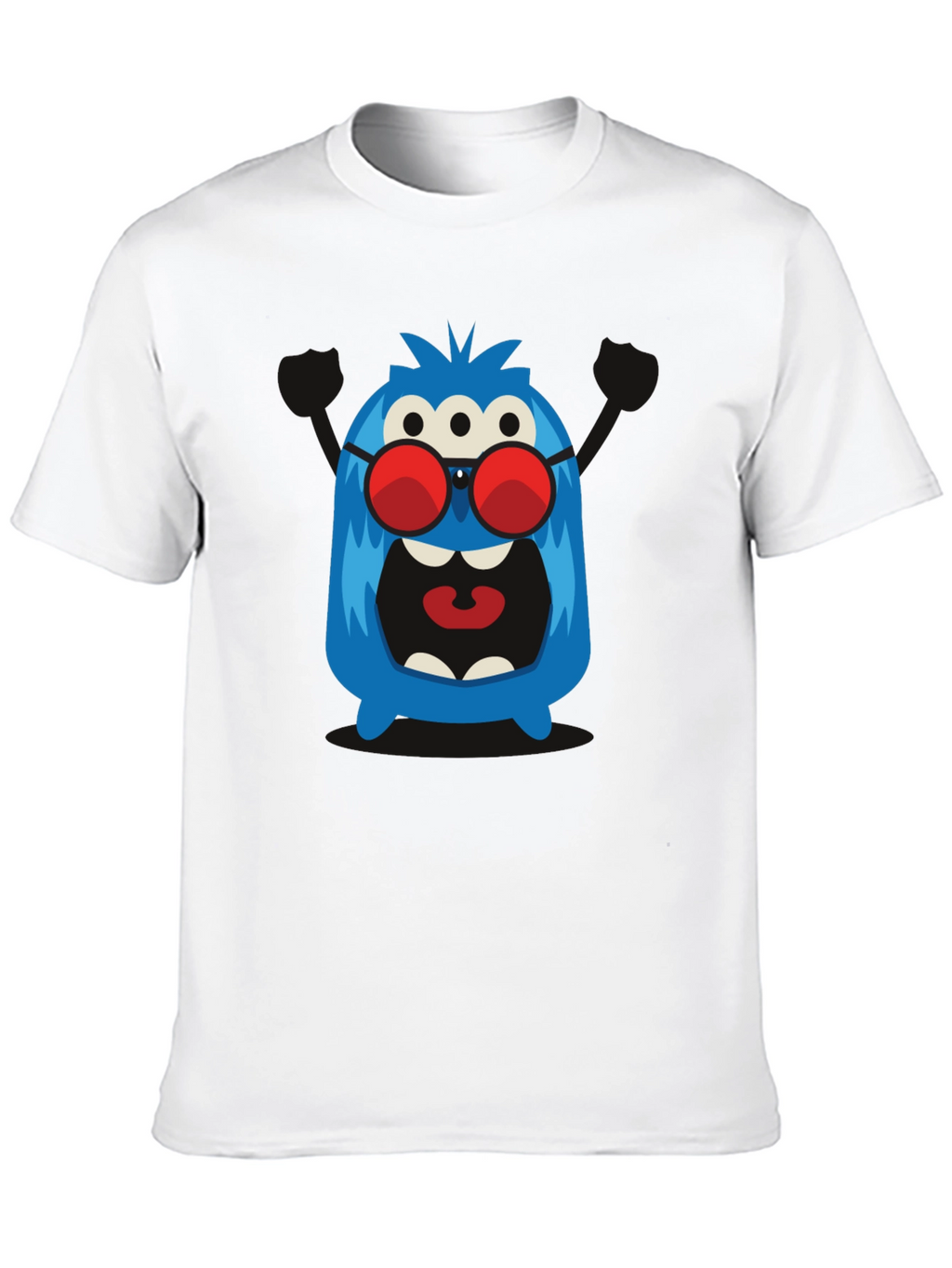 Monster Graphic Tee - Three Eyes & Shades!