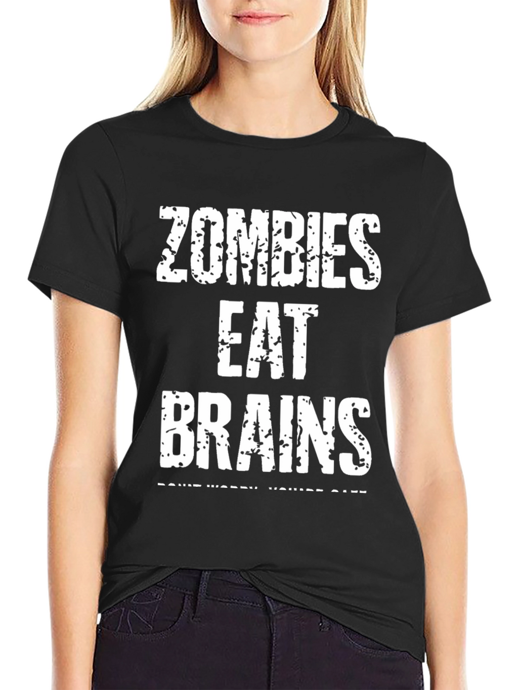 Zombies Eat Brains T-Shirt - Funny Halloween Tee