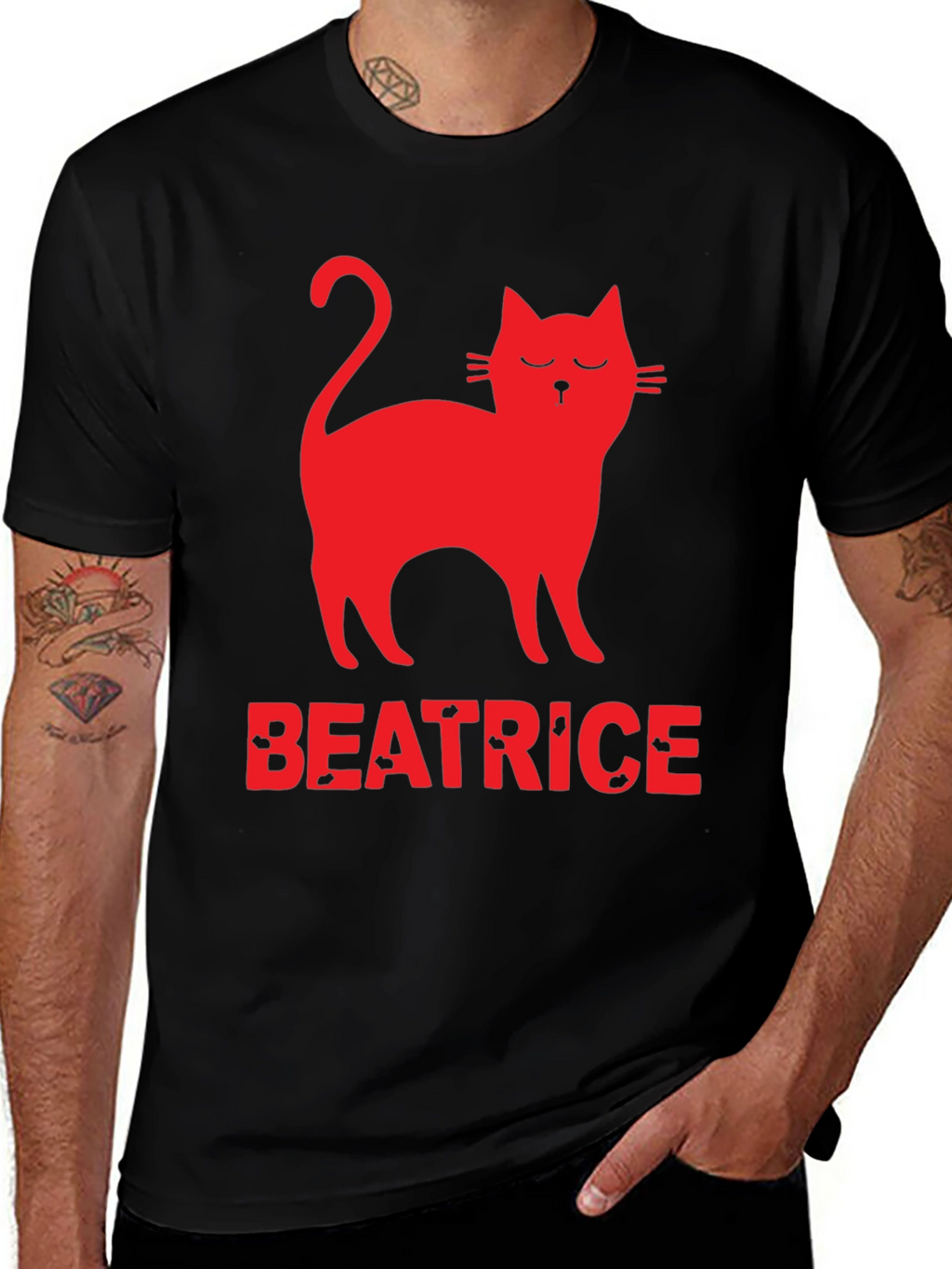 Cat Beatrice T-Shirt - Unique Graphic Tee