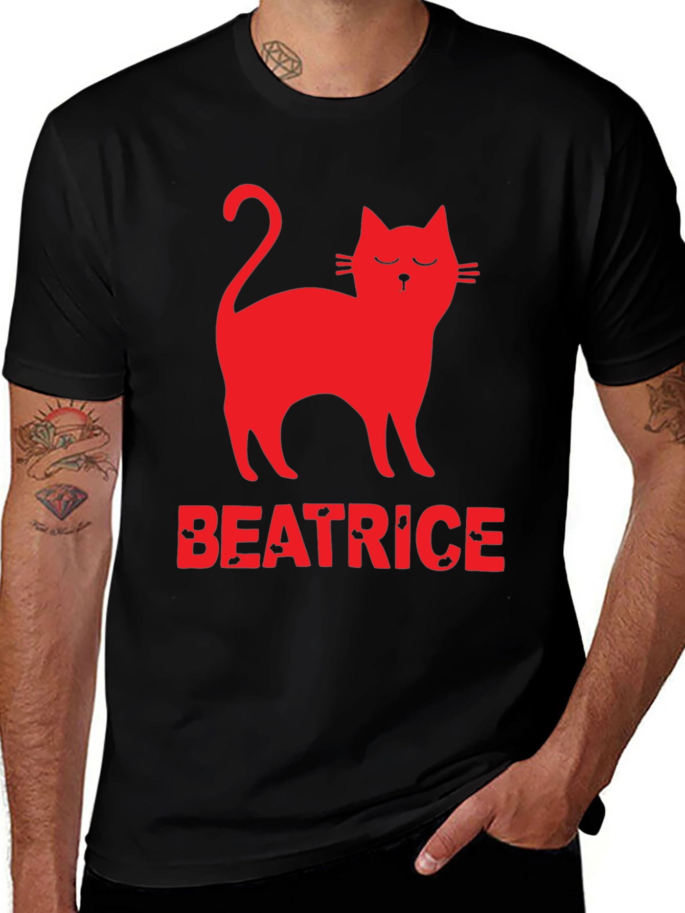 Cat Beatrice T-Shirt - Unique Graphic Tee