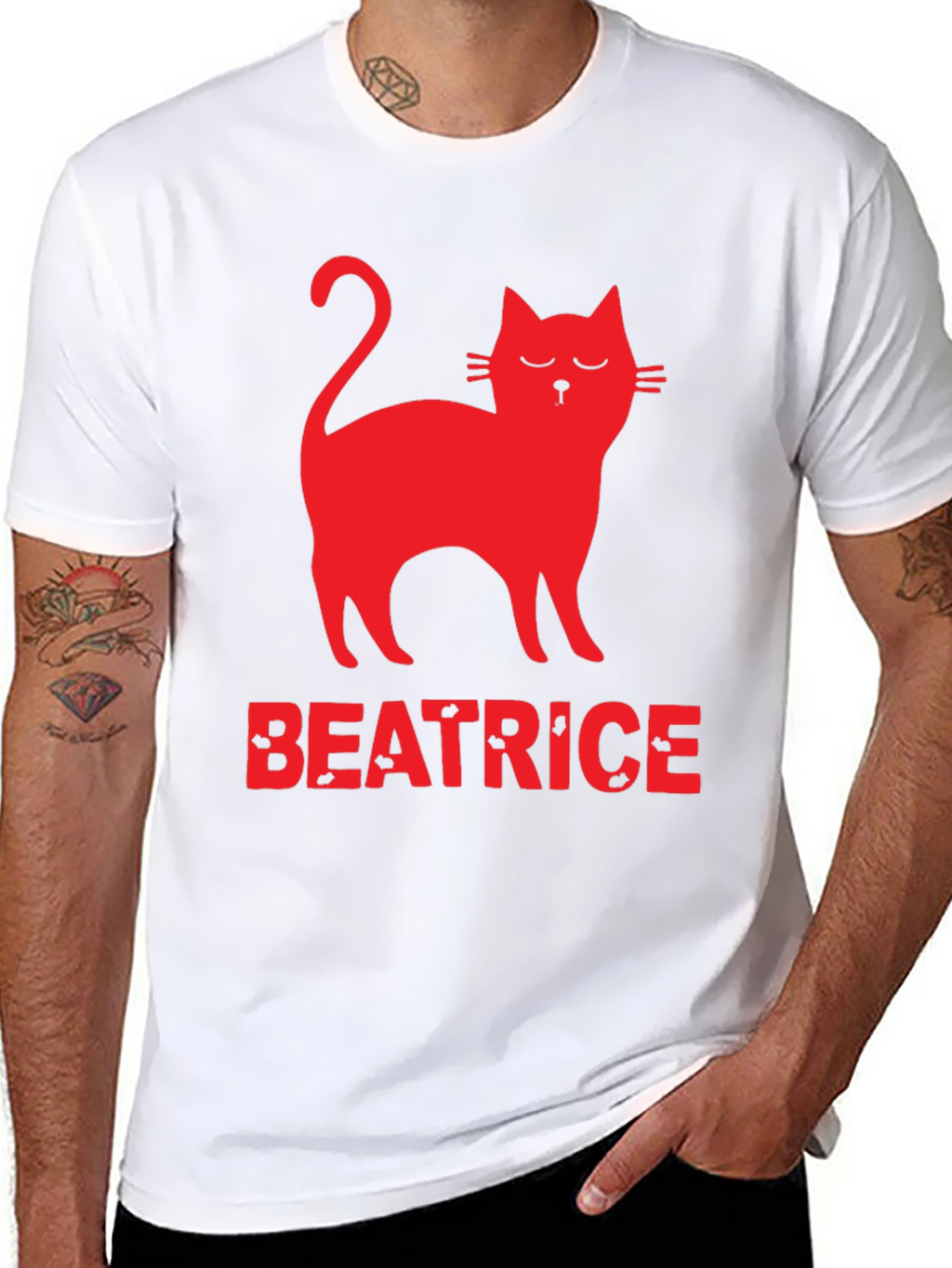 Cat Beatrice T-Shirt - Unique Graphic Tee