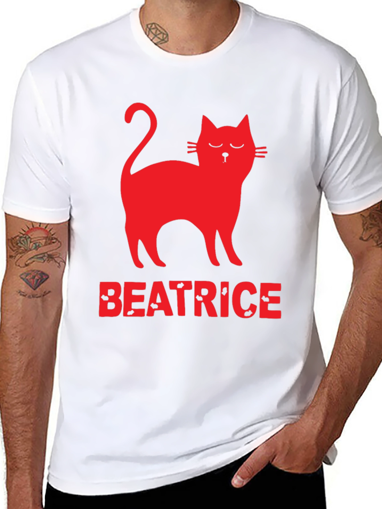 Cat Beatrice T-Shirt - Unique Graphic Tee