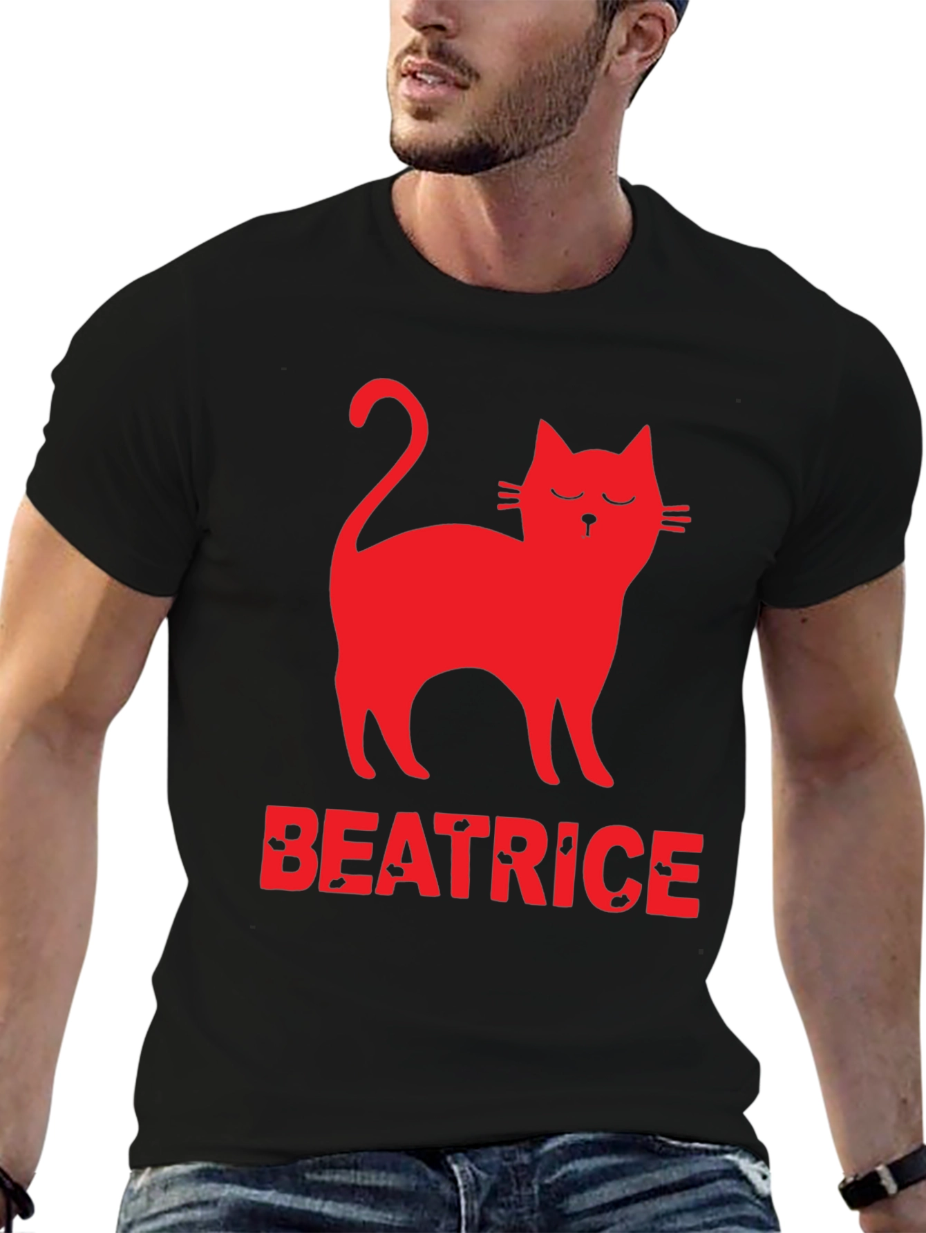 Cat Beatrice T-Shirt - Unique Graphic Tee