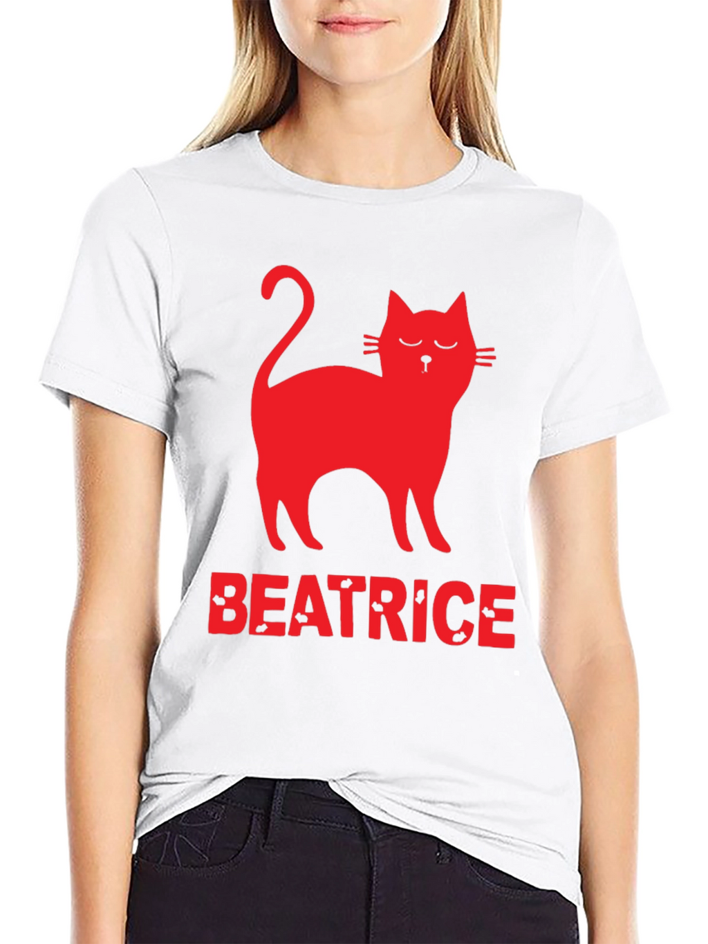 Cat Beatrice T-Shirt - Unique Graphic Tee