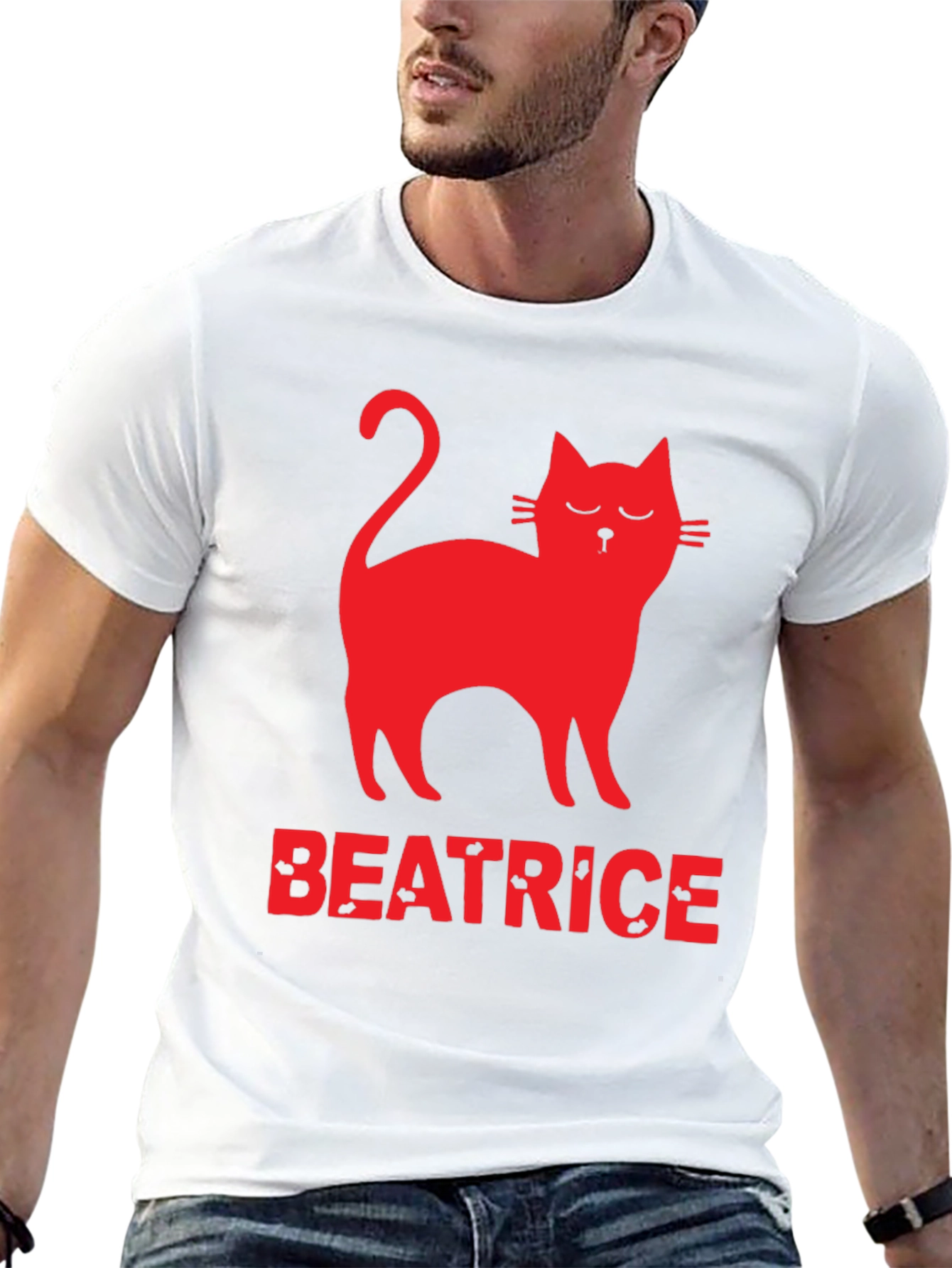 Cat Beatrice T-Shirt - Unique Graphic Tee