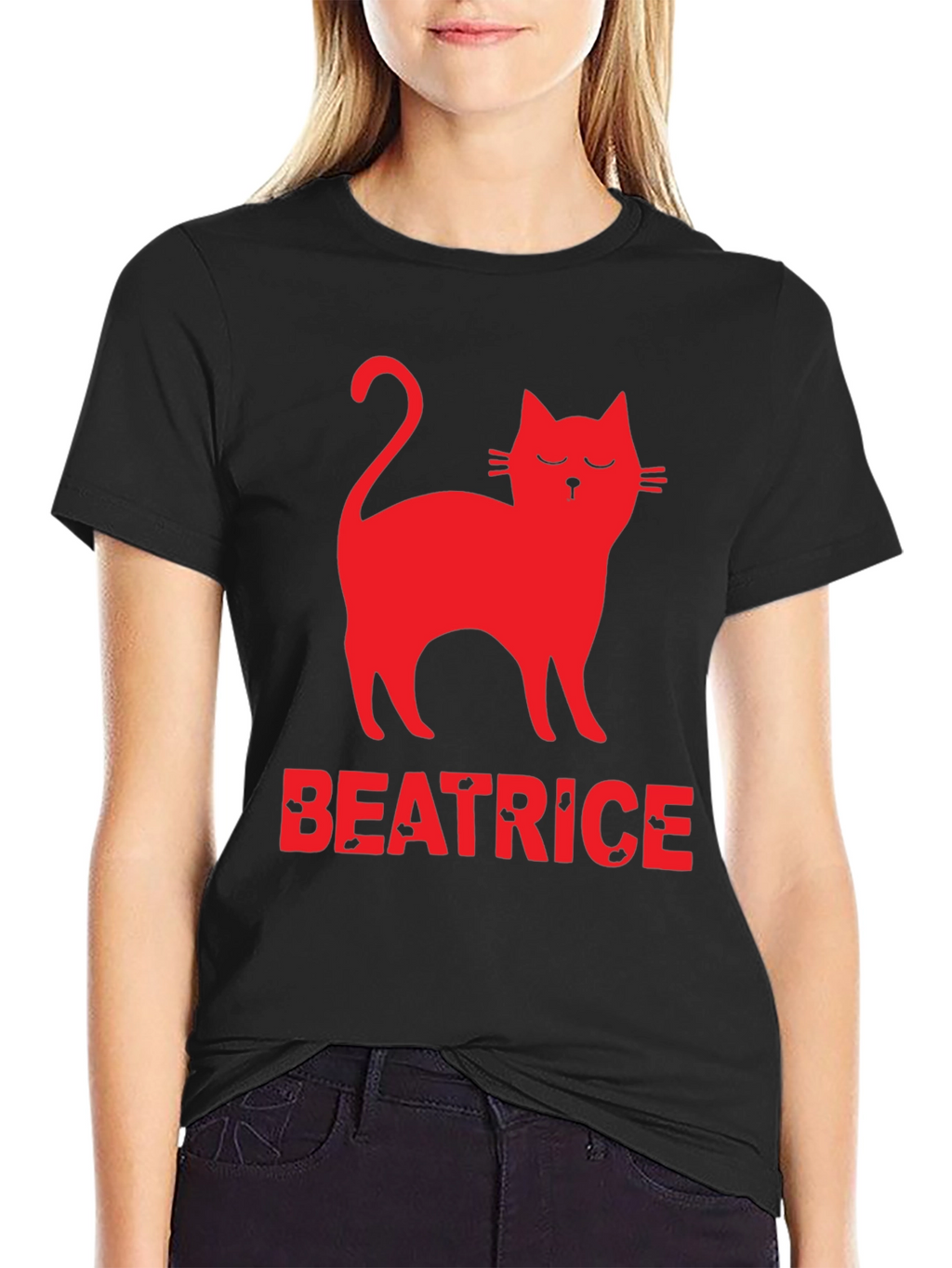 Cat Beatrice T-Shirt - Unique Graphic Tee