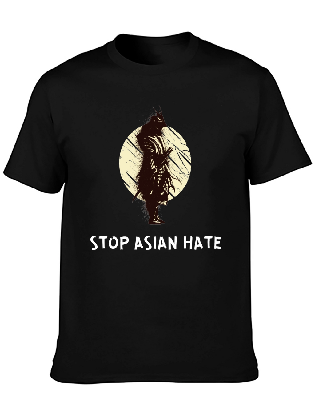 Stop Asian Hate T-Shirt - Samurai Design