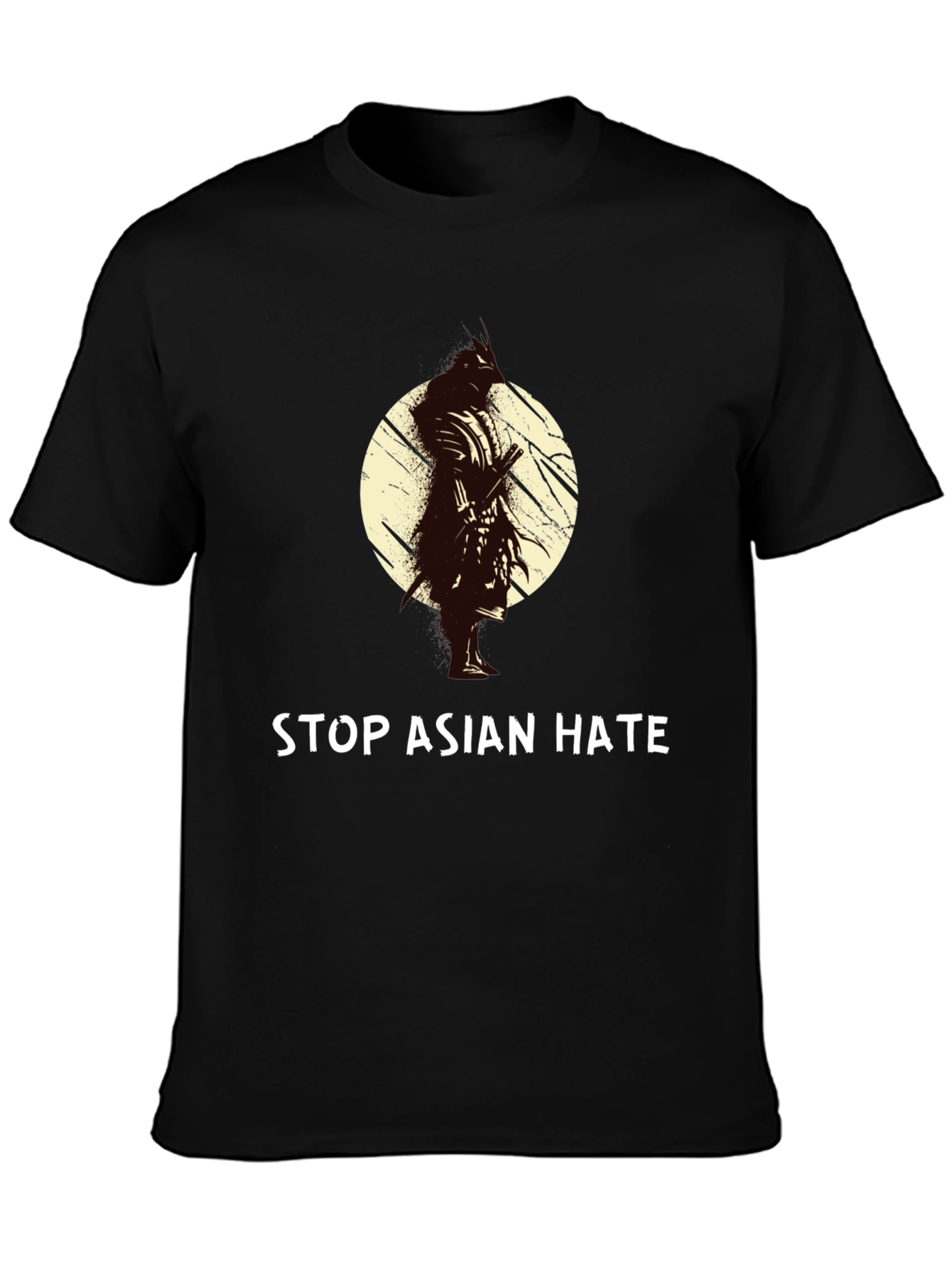 Stop Asian Hate T-Shirt - Samurai Design