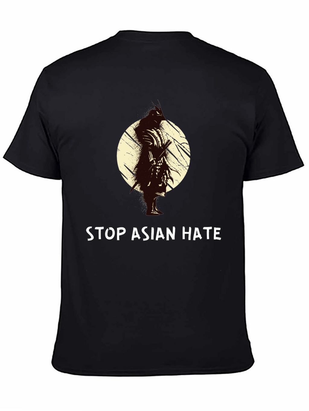 Stop Asian Hate T-Shirt - Samurai Design