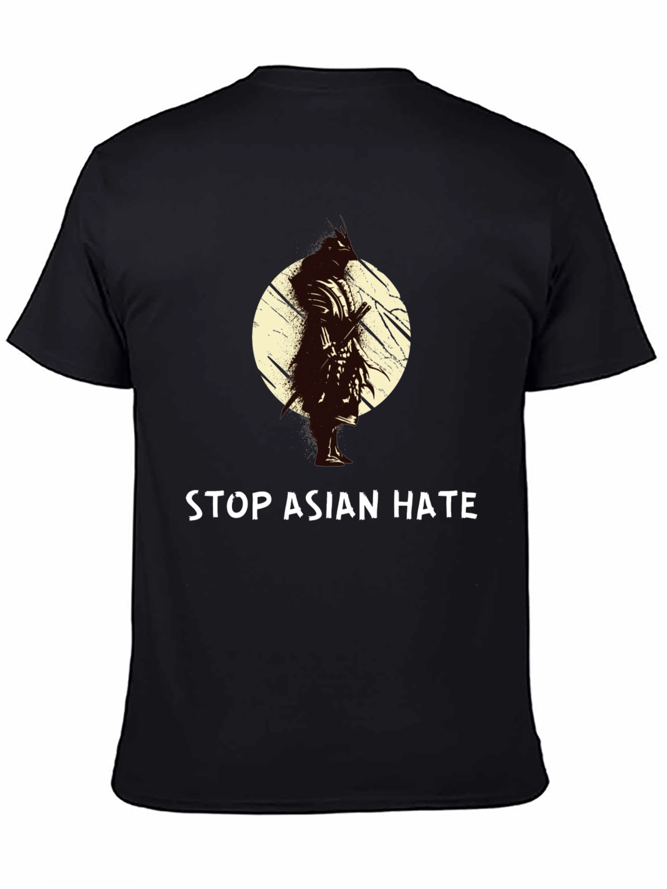 Stop Asian Hate T-Shirt - Samurai Design