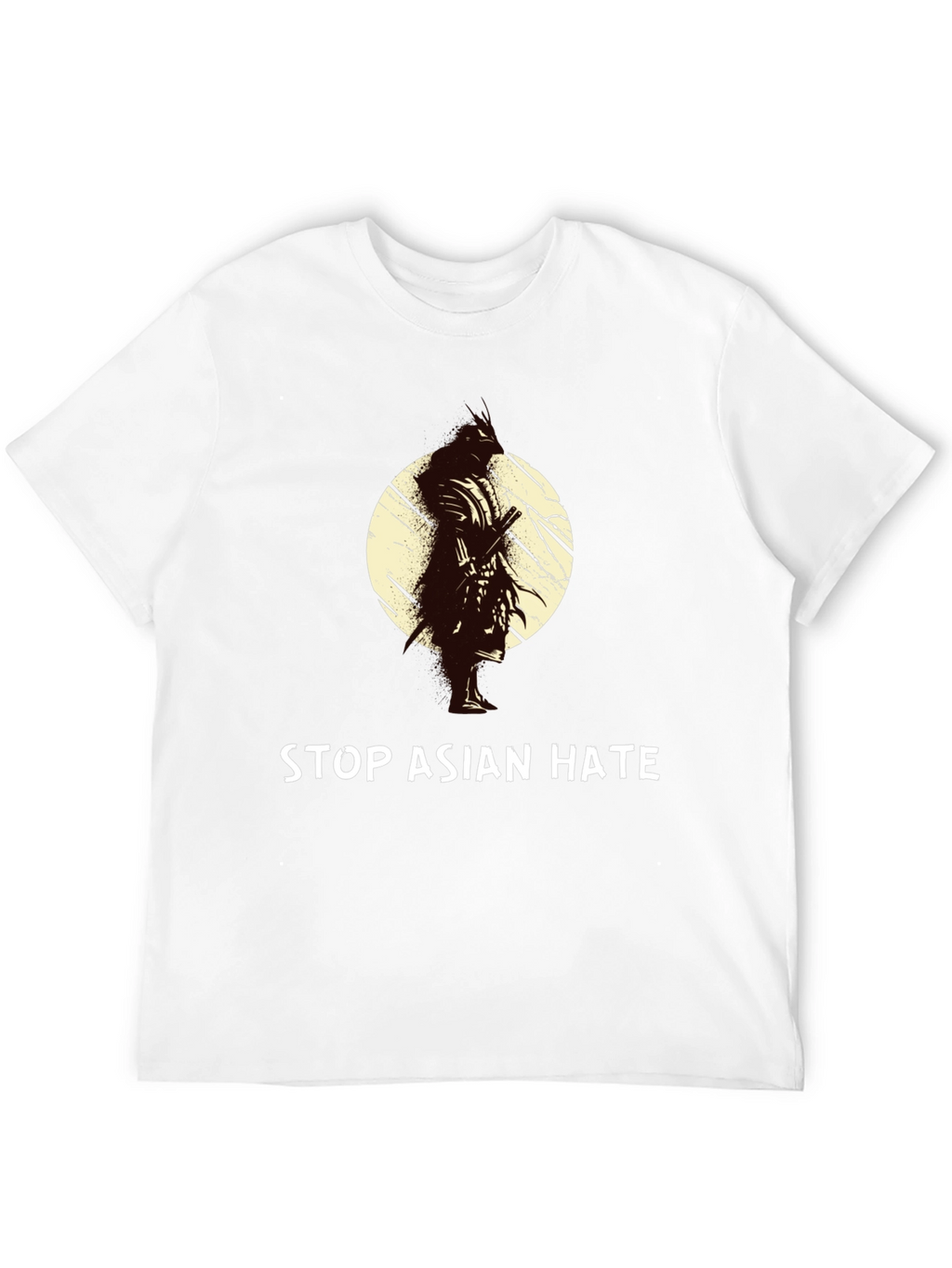 Stop Asian Hate T-Shirt - Samurai Design