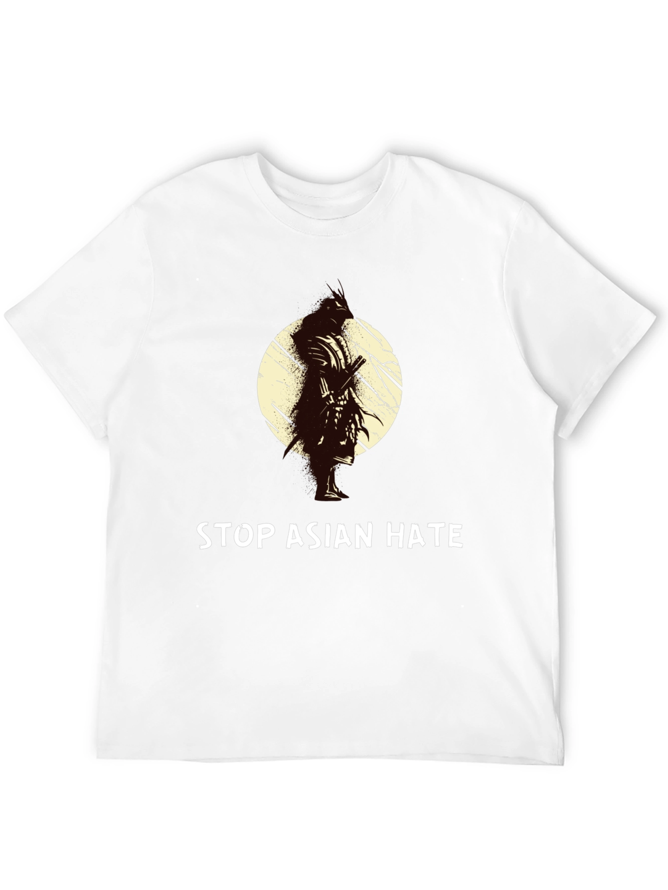Stop Asian Hate T-Shirt - Samurai Design