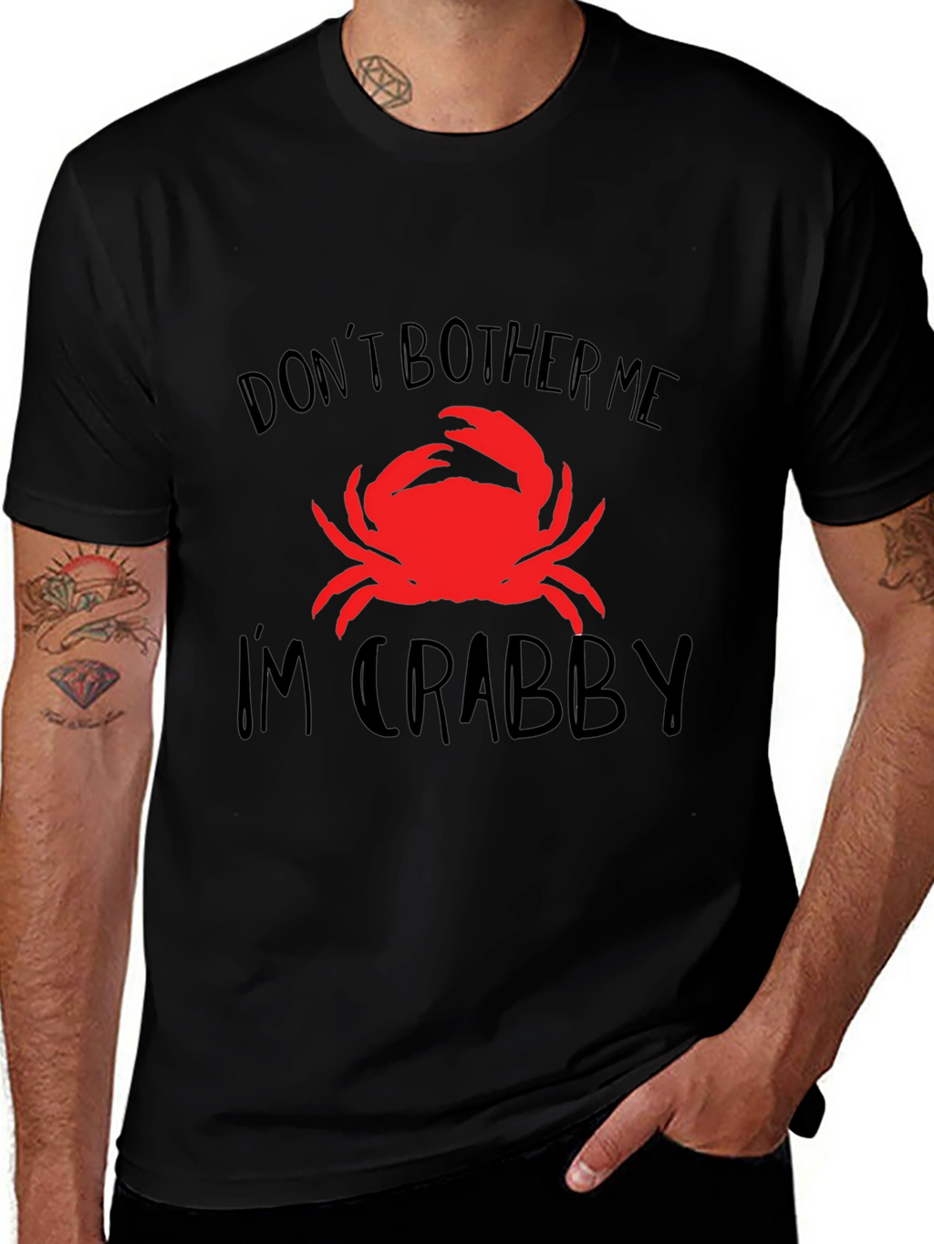 Crabby Graphic Tee - Dont Bother Me Crab Shirt