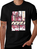 Shibuya Japan Graphic Tee - Black Crewneck T-Shirt
