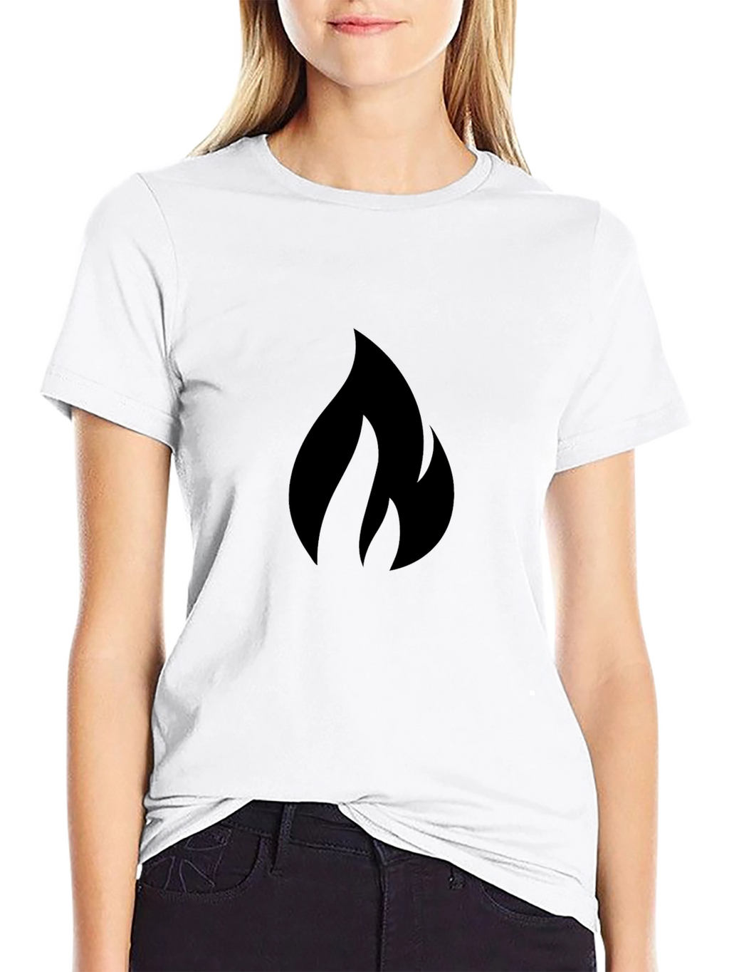 Flame Graphic Black T-Shirt - Bold Style