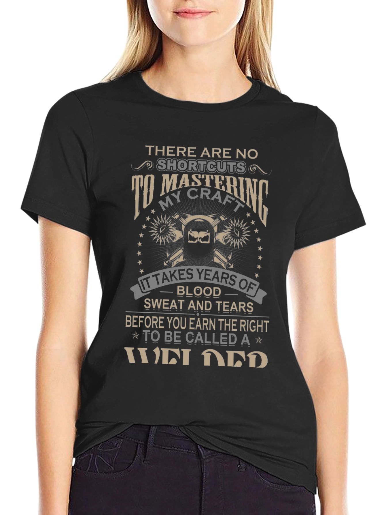 Mastering Welding Craft Black T-Shirt