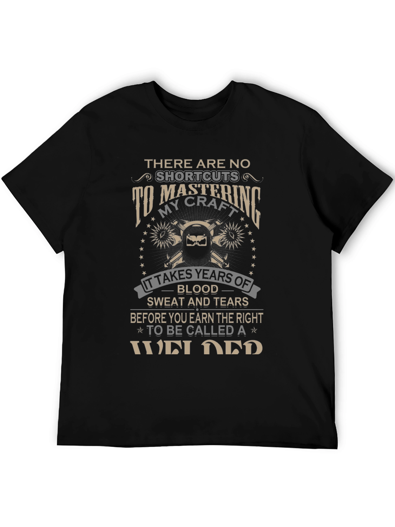 Mastering Welding Craft Black T-Shirt
