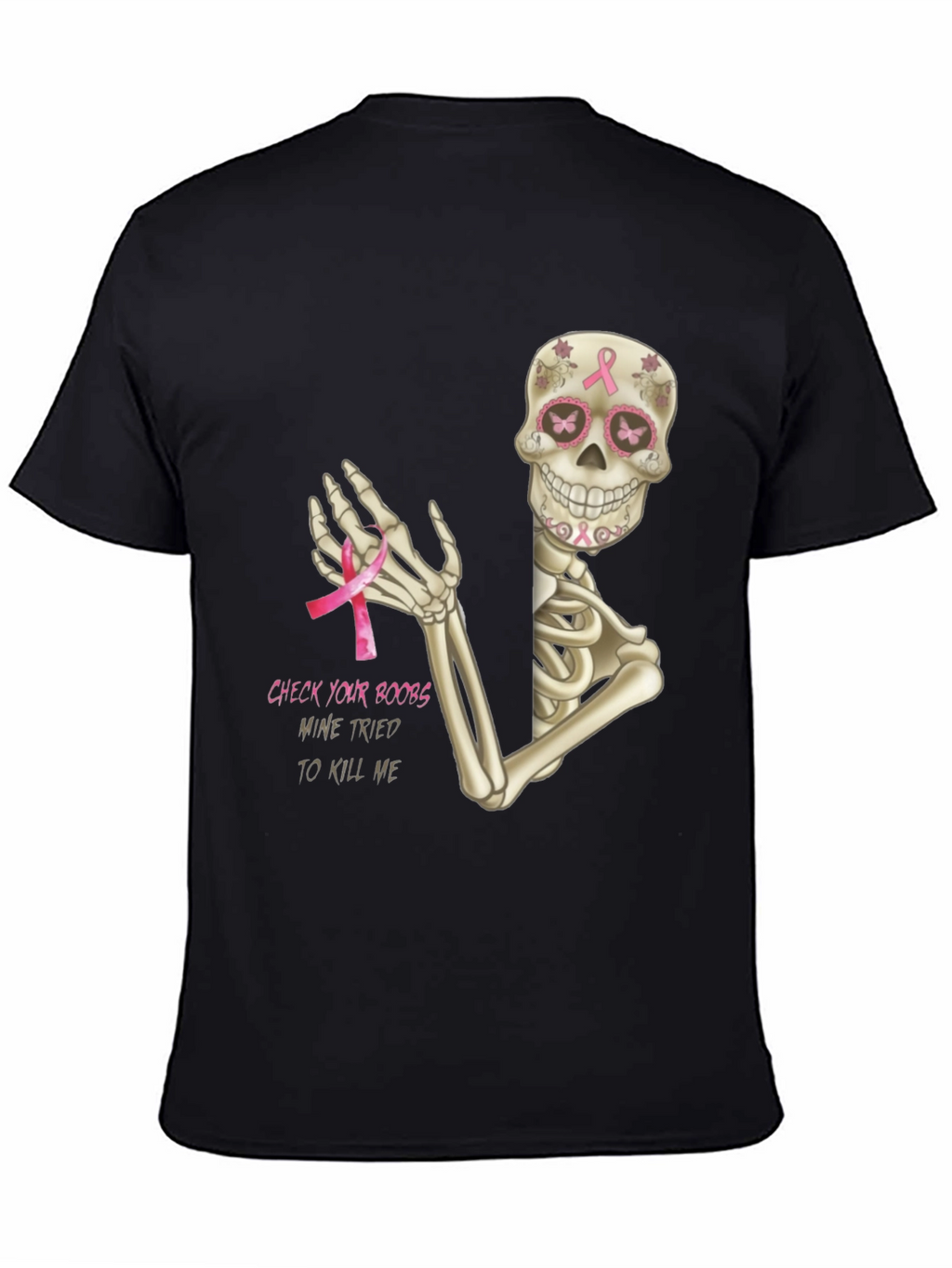 Check Your Boobs Skeleton T-Shirt