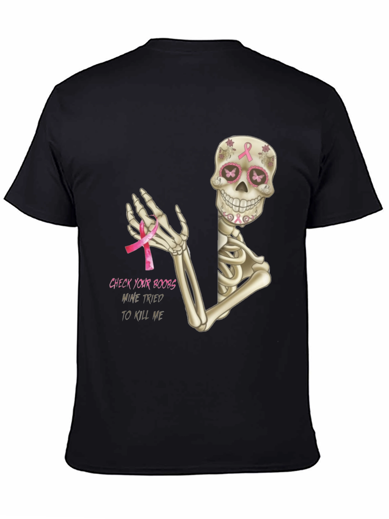 Check Your Boobs Skeleton T-Shirt
