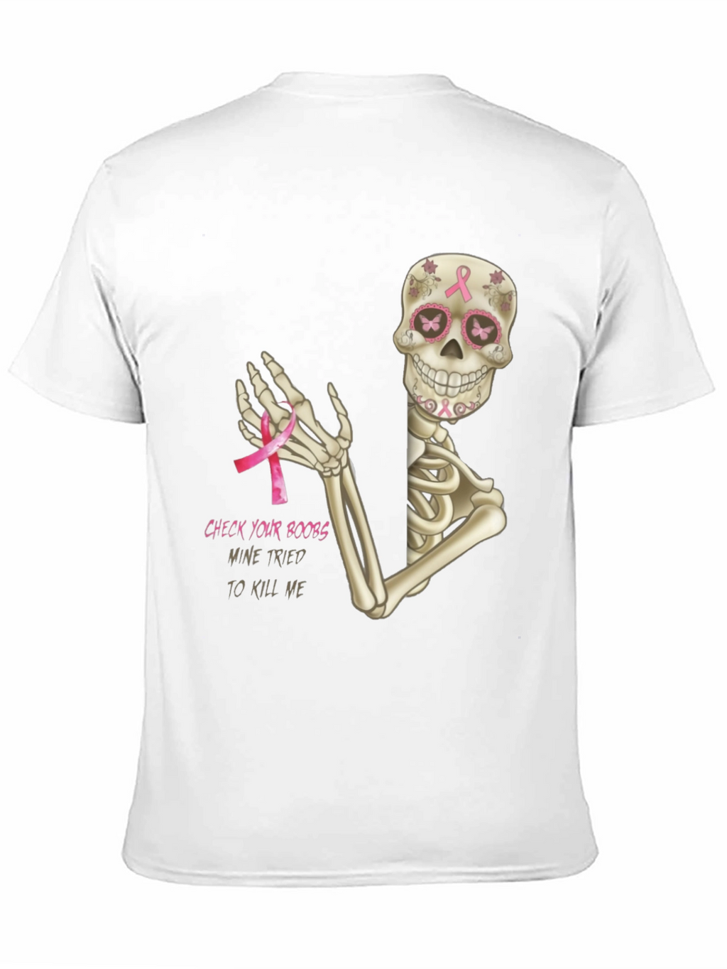 Check Your Boobs Skeleton T-Shirt