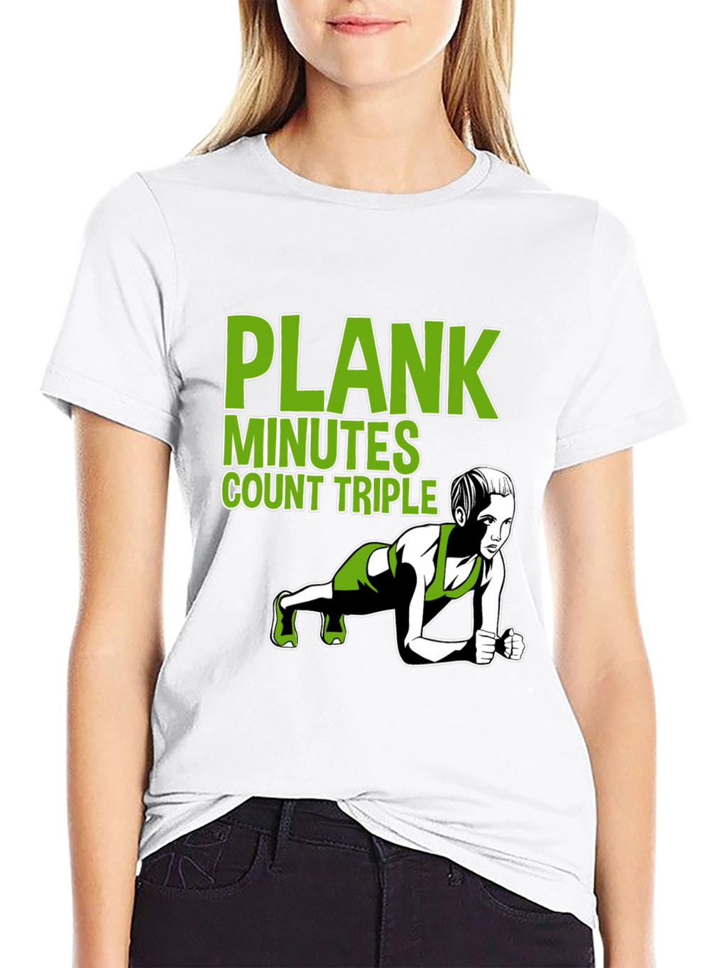 Plank Exercise T-Shirt - Workout Motivation Tee