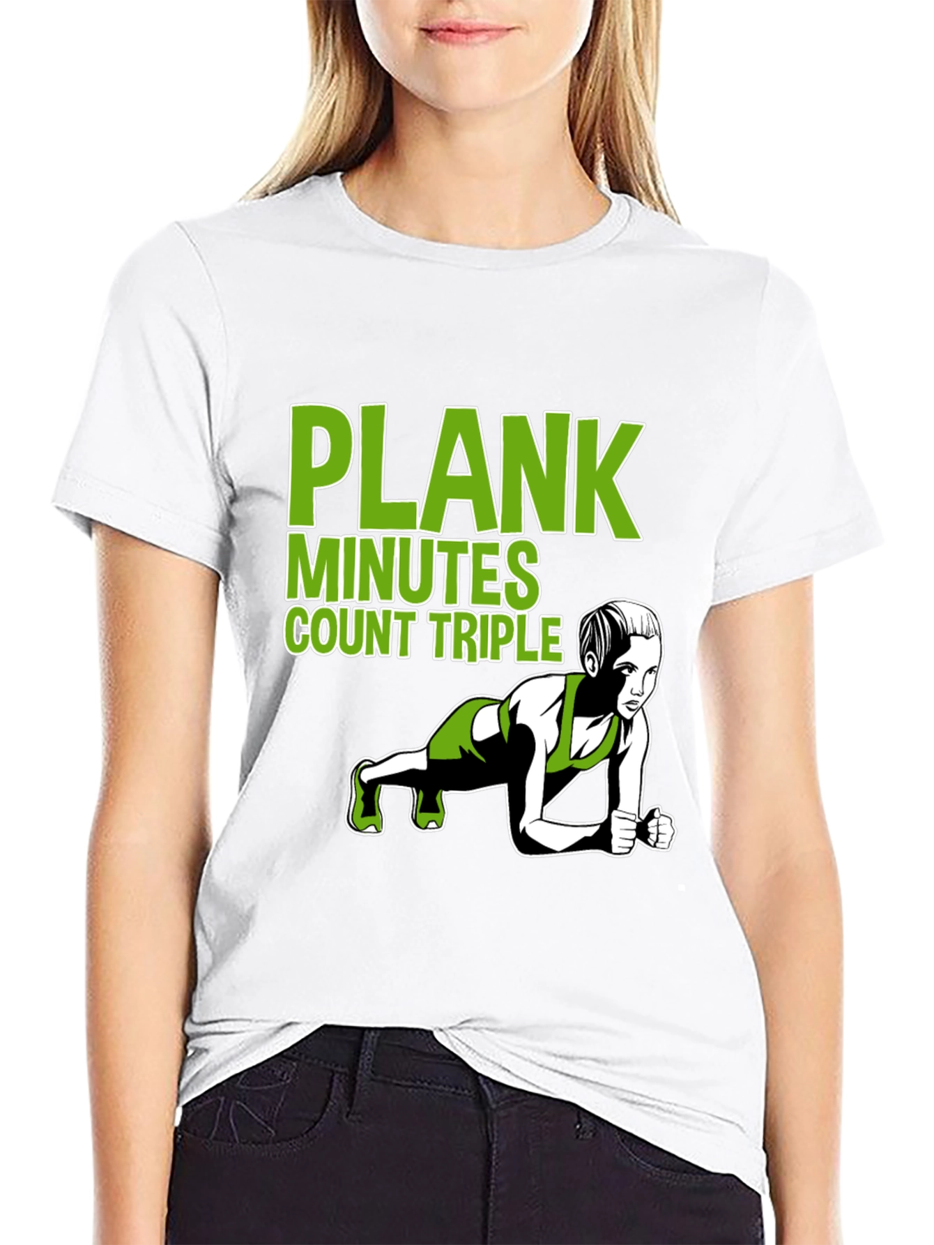 Plank Exercise T-Shirt - Workout Motivation Tee