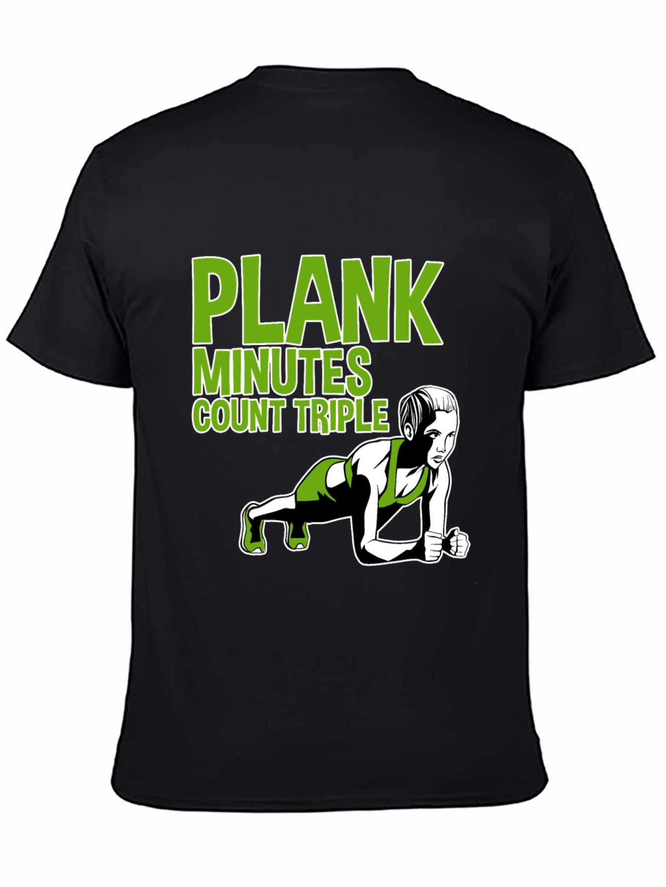 Plank Exercise T-Shirt - Workout Motivation Tee