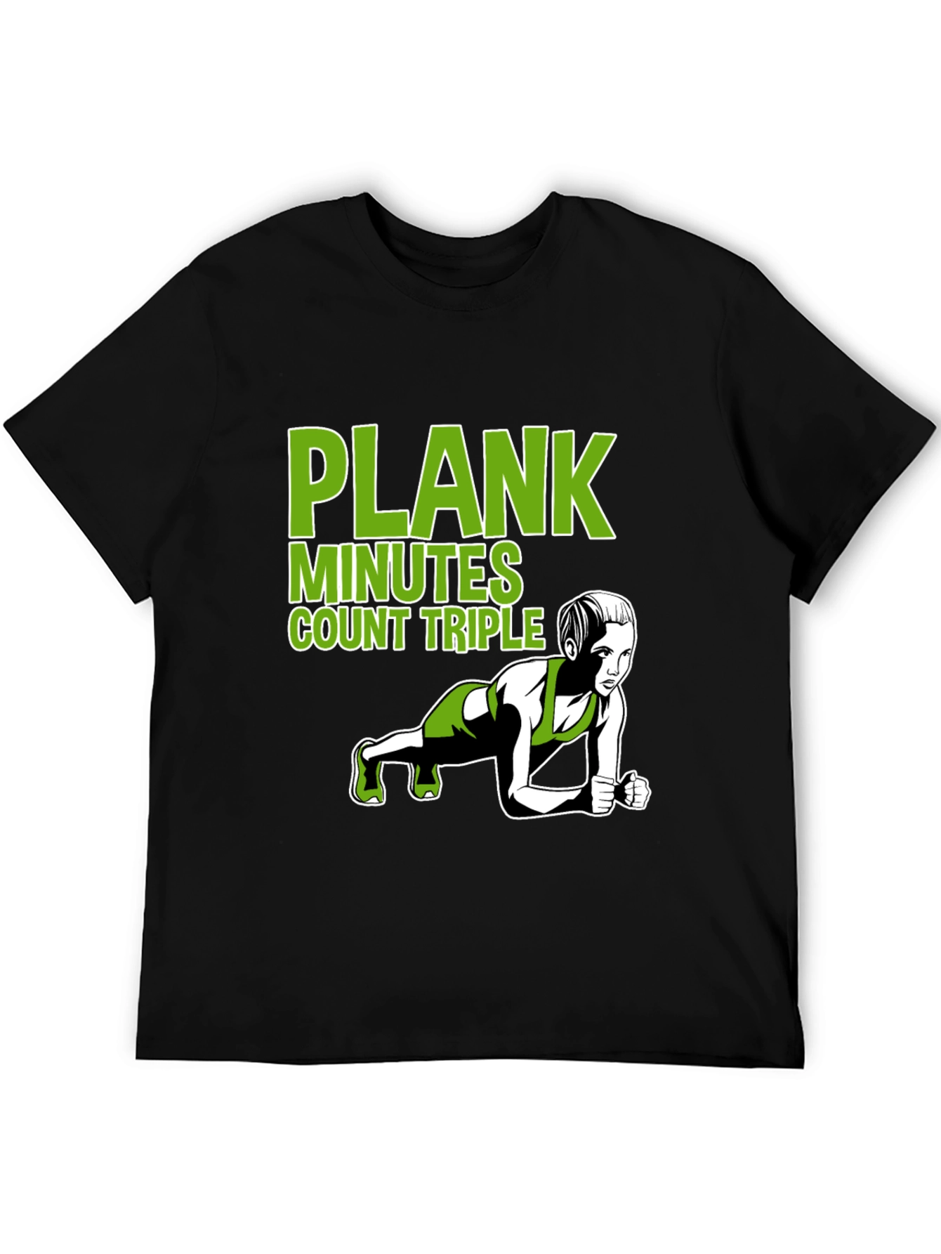 Plank Exercise T-Shirt - Workout Motivation Tee