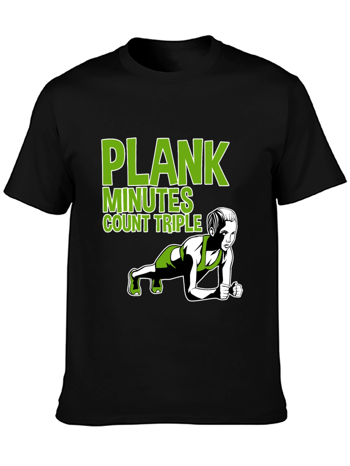 Plank Exercise T-Shirt - Workout Motivation Tee