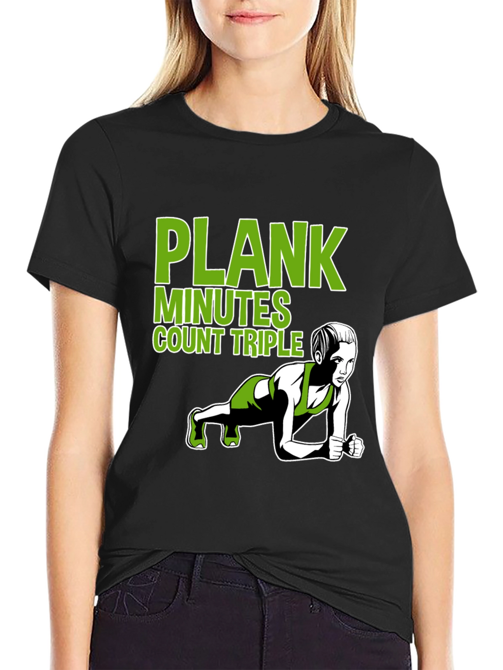 Plank Exercise T-Shirt - Workout Motivation Tee