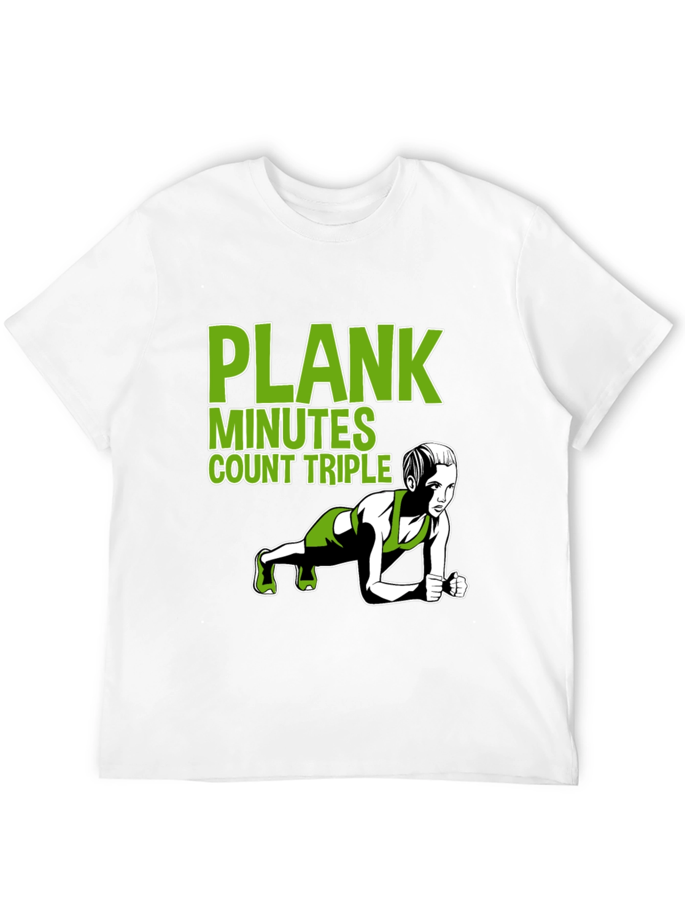 Plank Exercise T-Shirt - Workout Motivation Tee