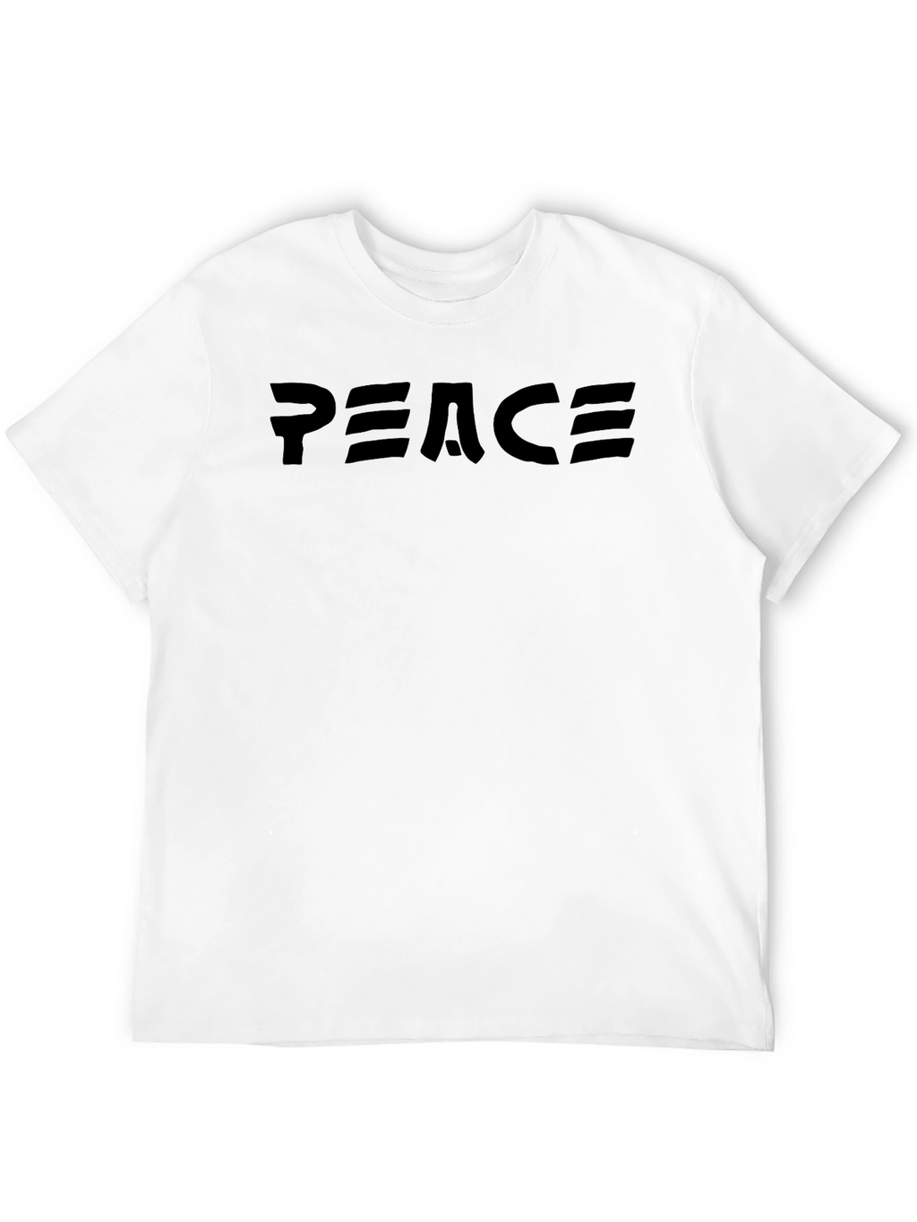 Peace Graphic Crew Neck T-Shirt - Mens Black Tee