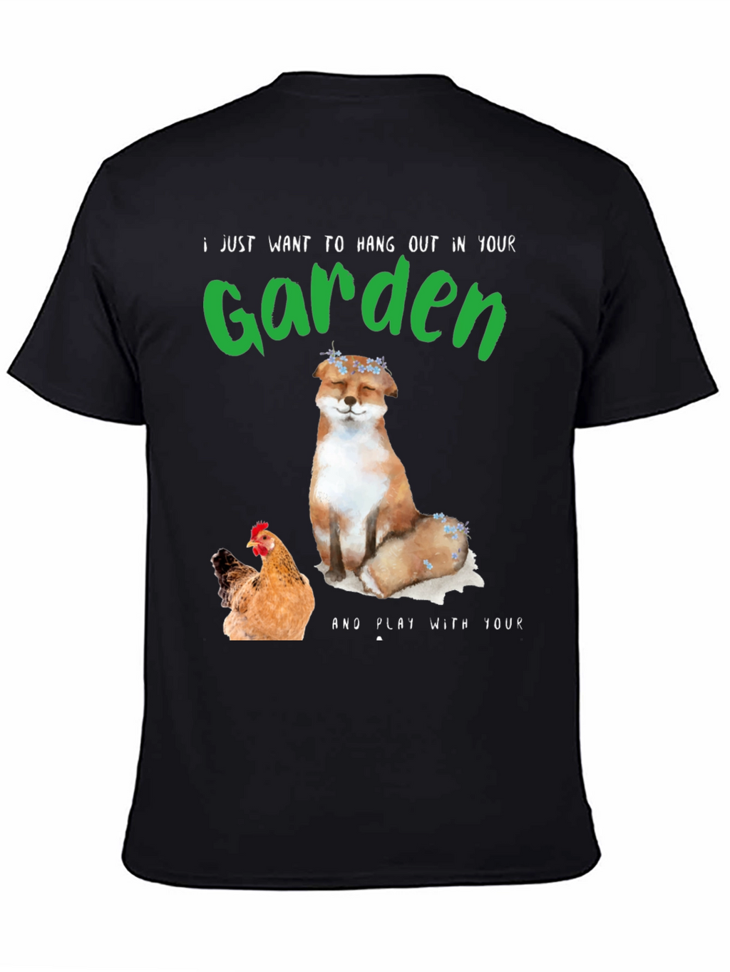 Garden Fox & Chicken T-Shirt