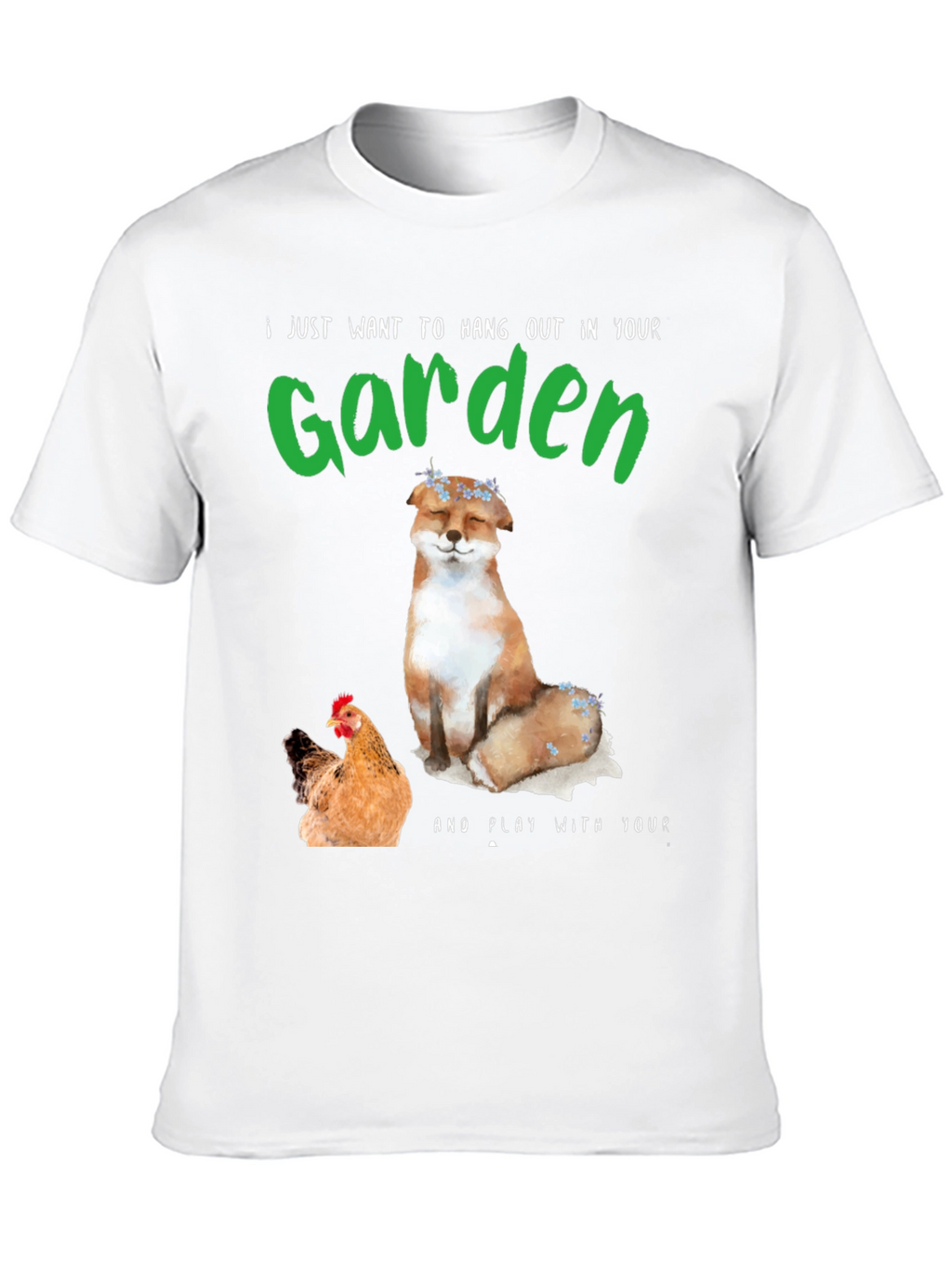 Garden Fox & Chicken T-Shirt