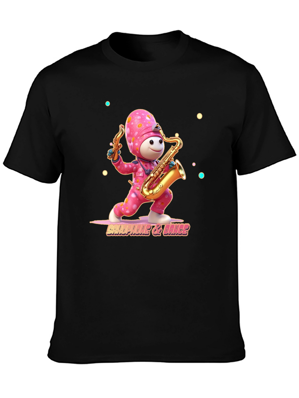 Saxophone & Dance T-Shirt - Unique Graphic Tee