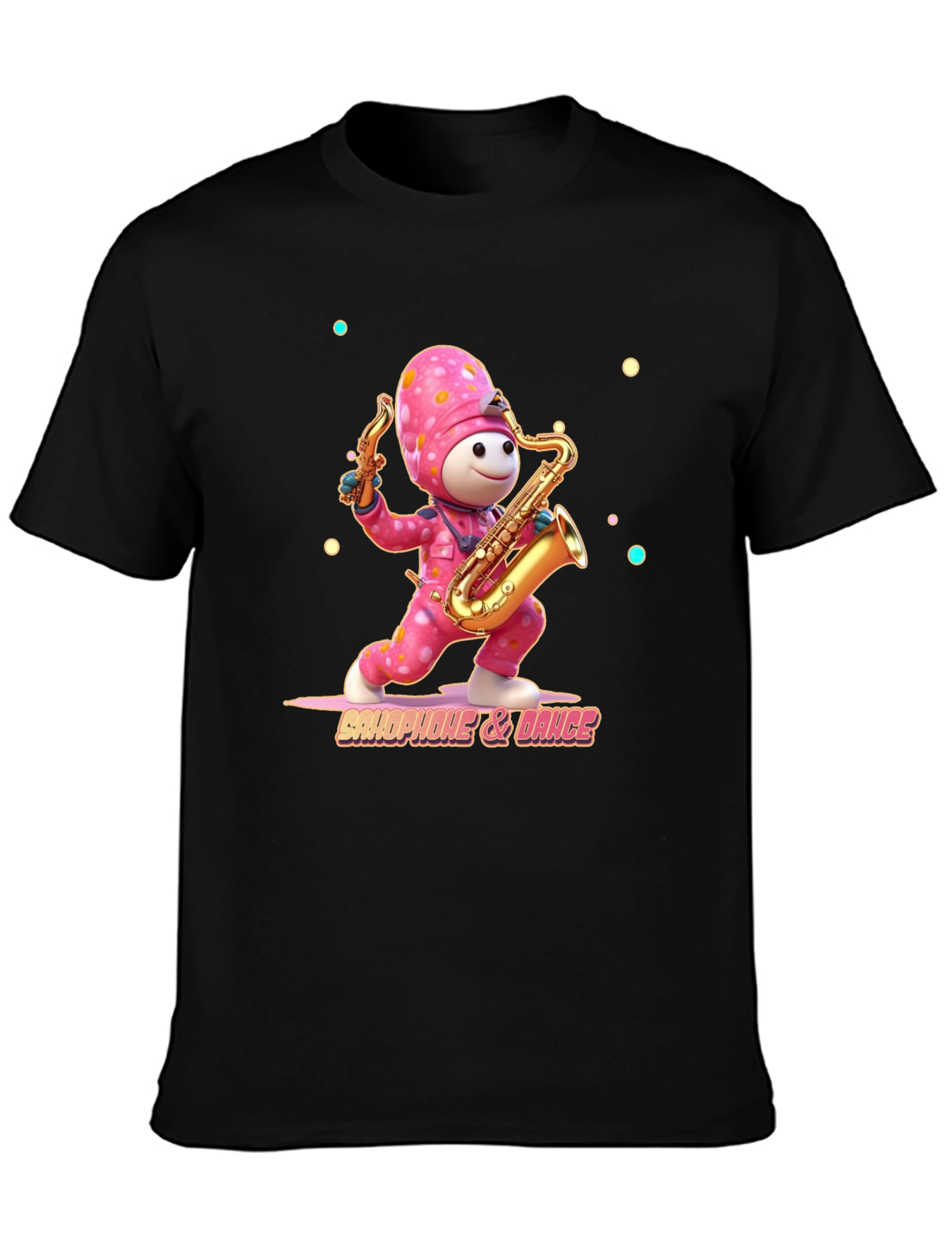 Saxophone & Dance T-Shirt - Unique Graphic Tee