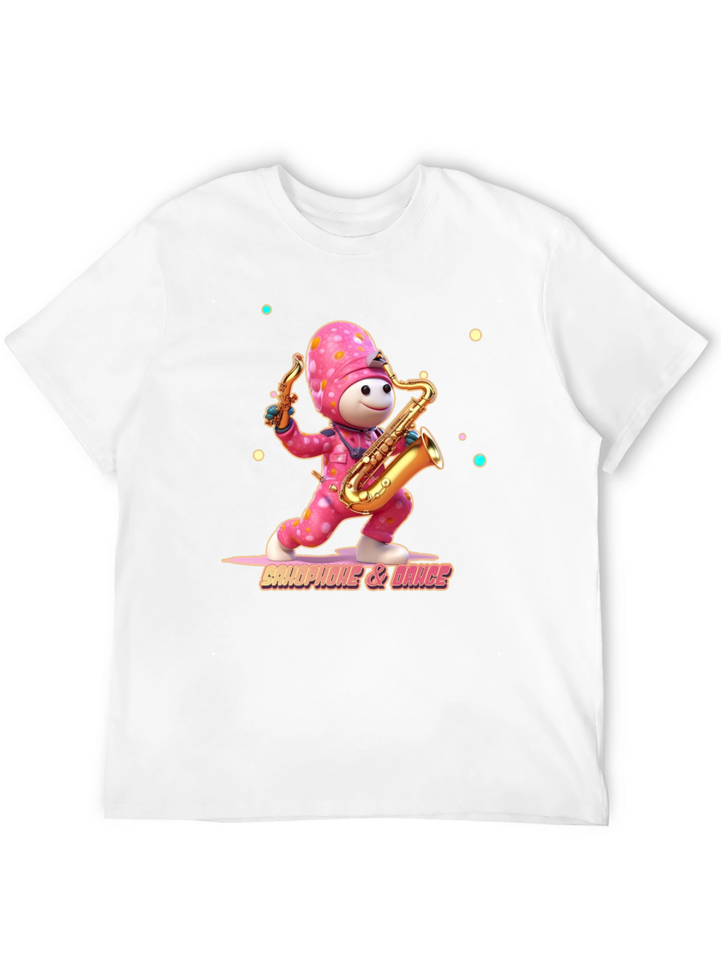 Saxophone & Dance T-Shirt - Unique Graphic Tee