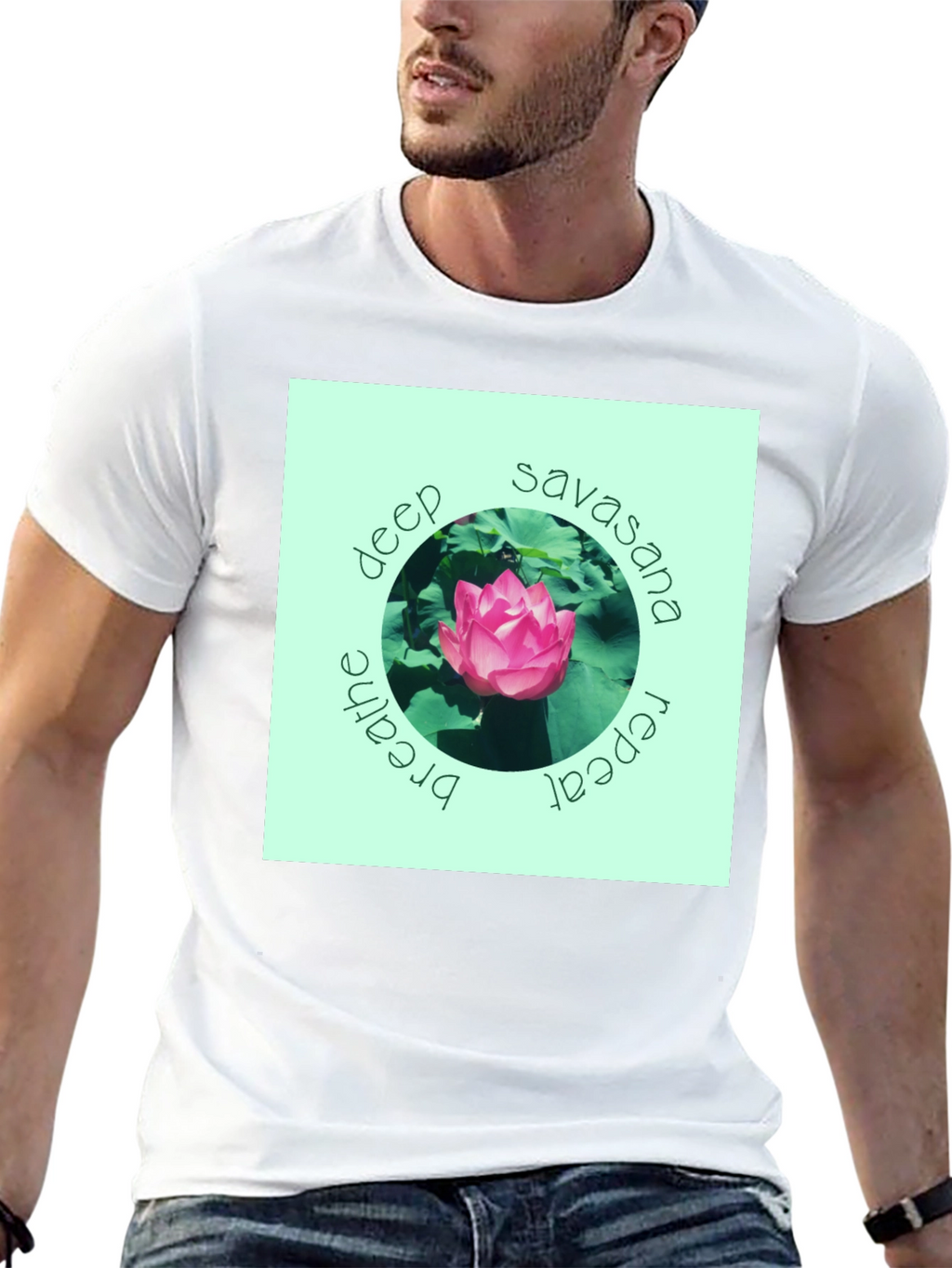 Deep Savasana Lotus T-Shirt - Breathe Repeat