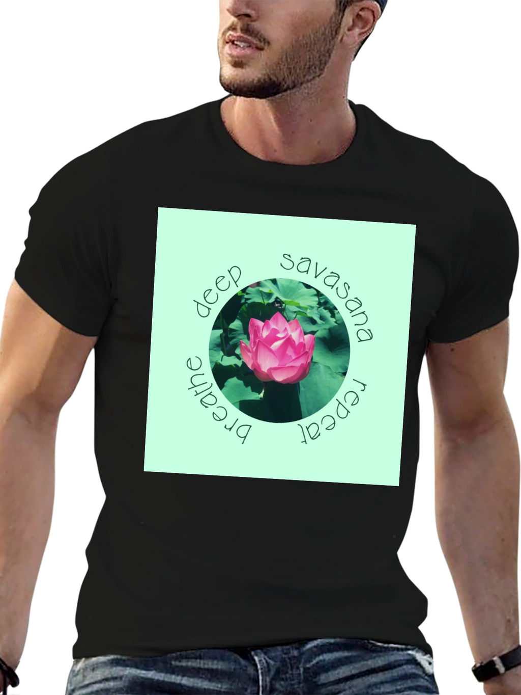 Deep Savasana Lotus T-Shirt - Breathe Repeat