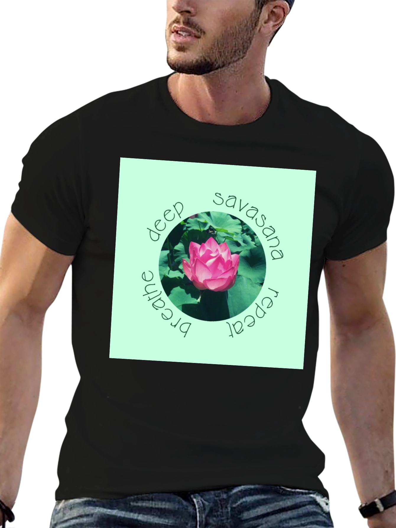 Deep Savasana Lotus T-Shirt - Breathe Repeat