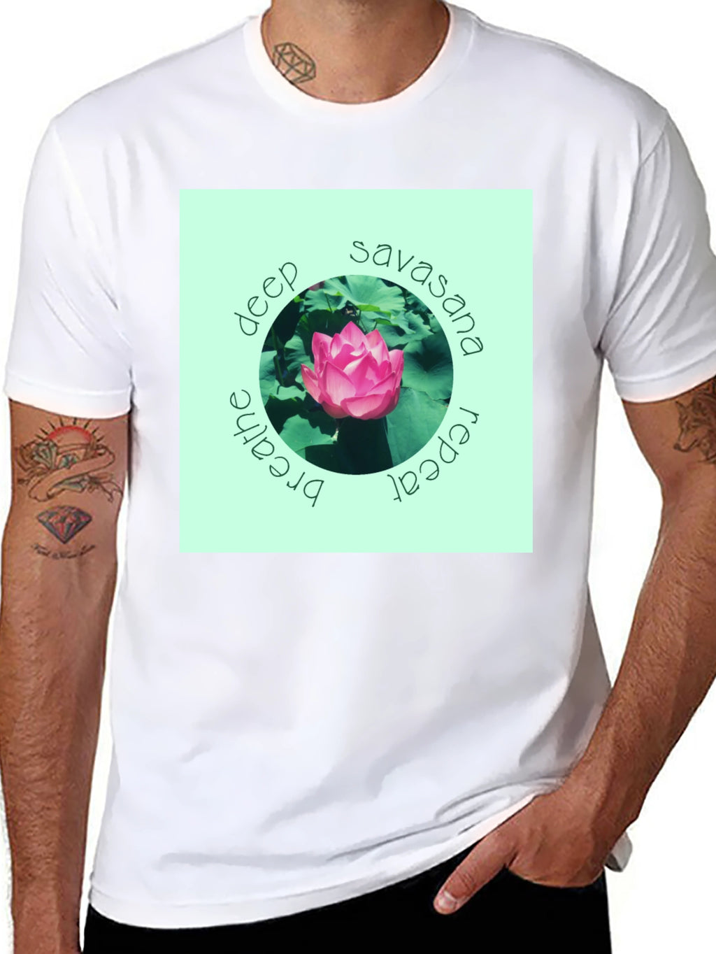 Deep Savasana Lotus T-Shirt - Breathe Repeat