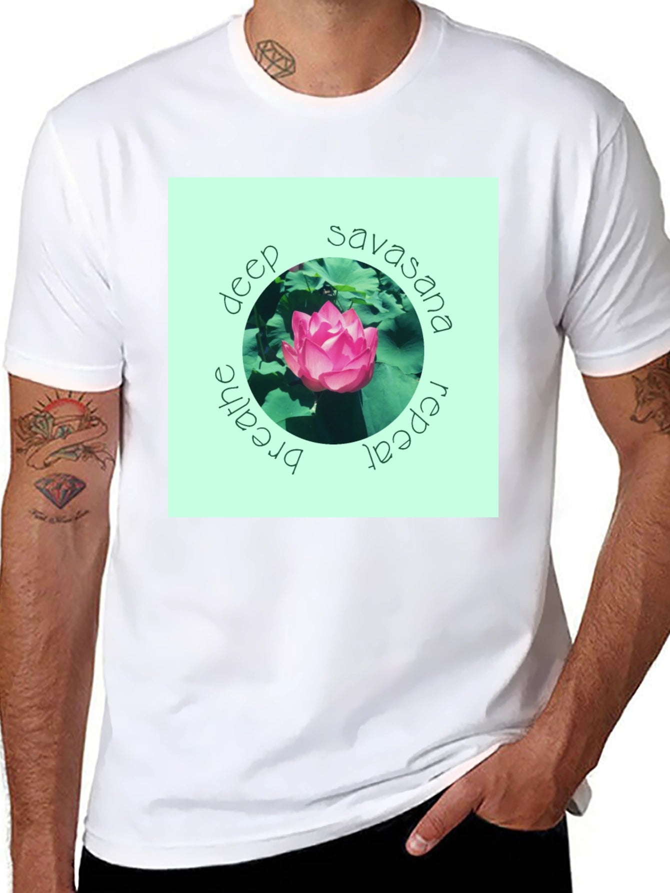 Deep Savasana Lotus T-Shirt - Breathe Repeat