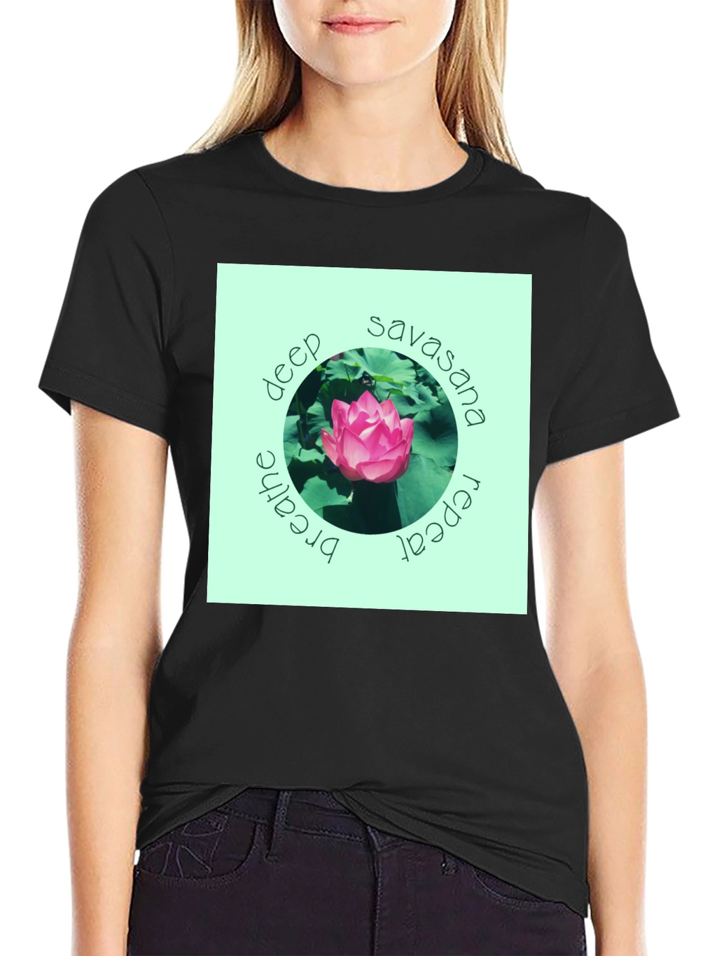 Deep Savasana Lotus T-Shirt - Breathe Repeat