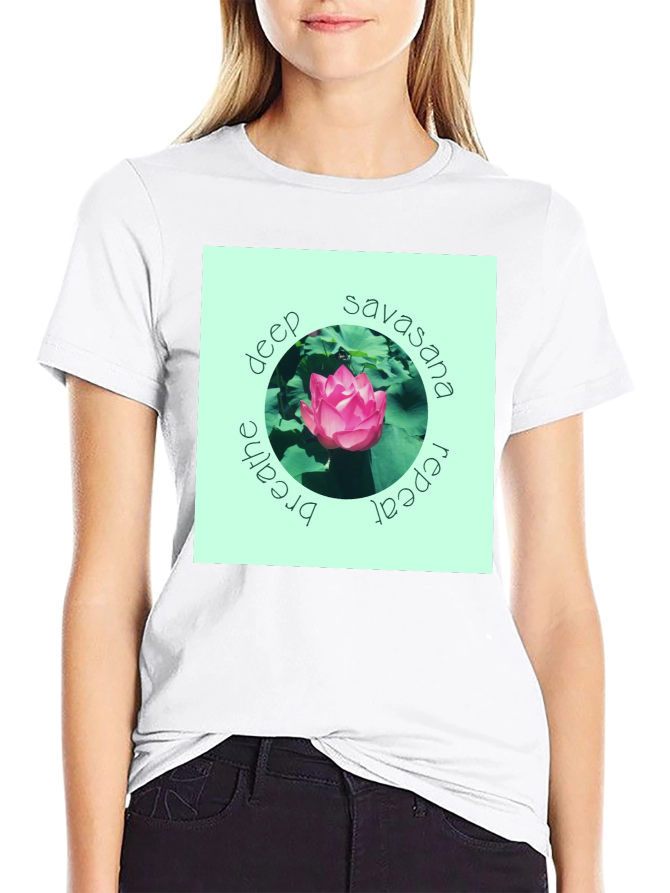 Deep Savasana Lotus T-Shirt - Breathe Repeat