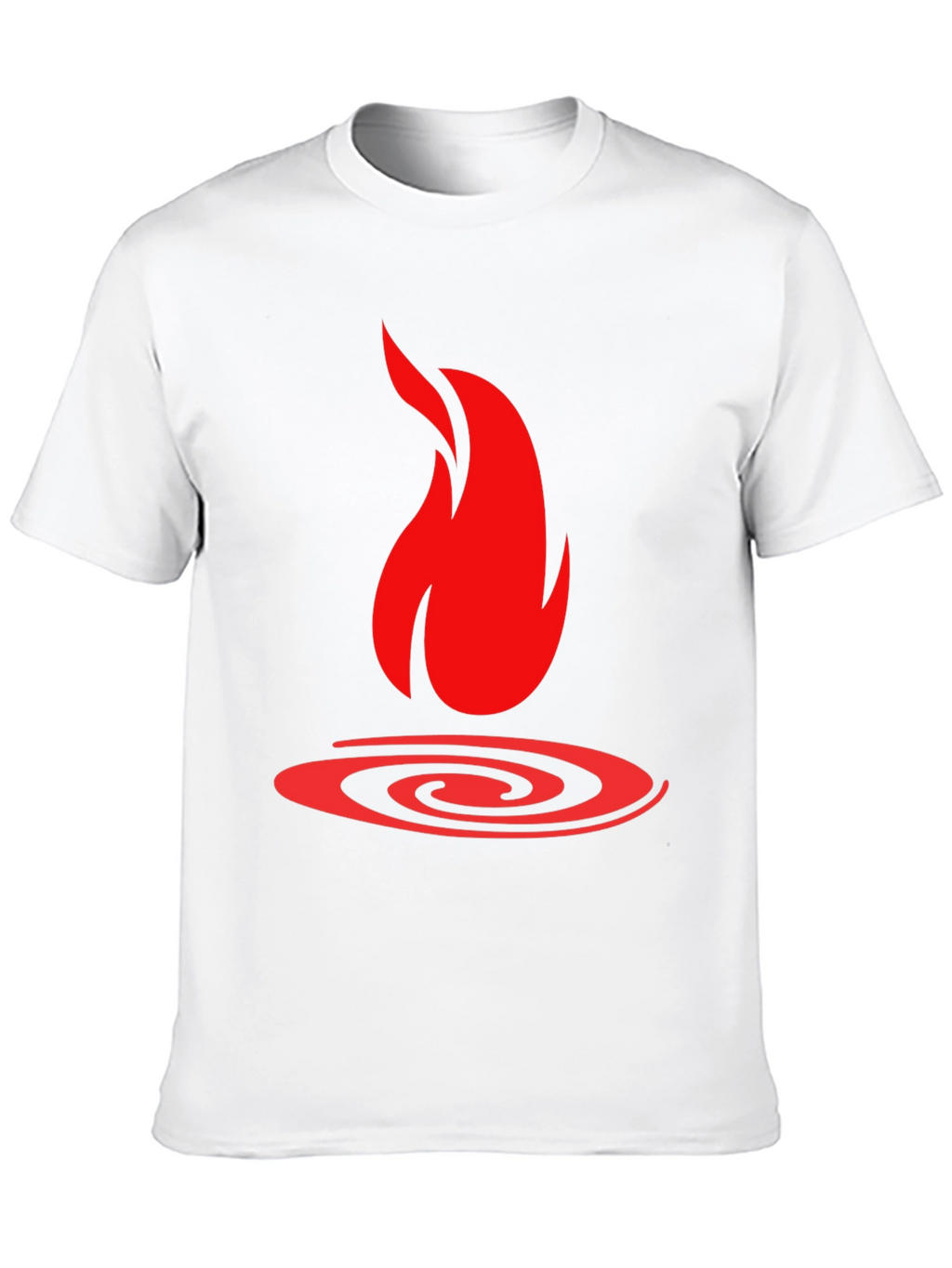 Fire Graphic Black T-Shirt - Bold Statement Tee