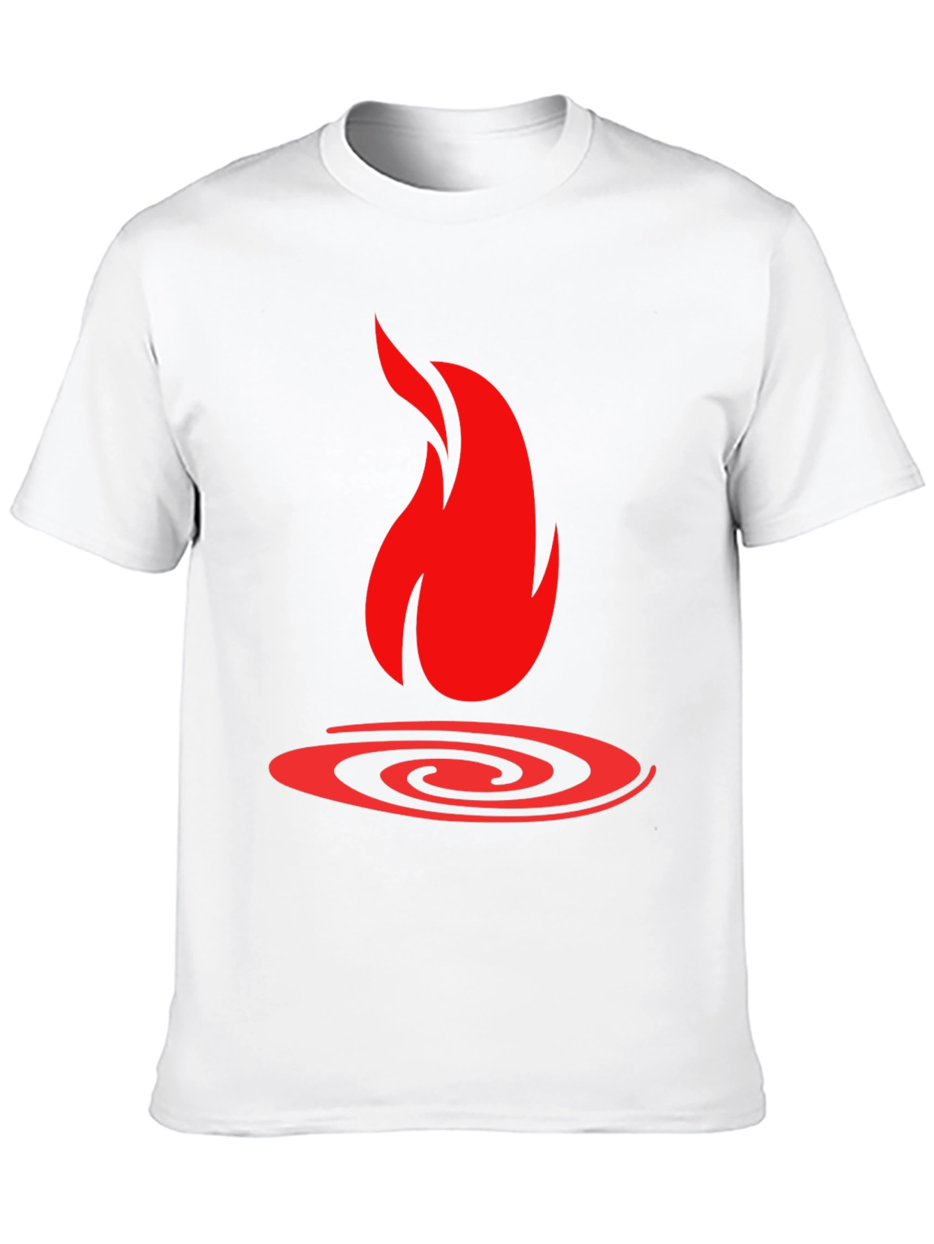 Fire Graphic Black T-Shirt - Bold Statement Tee