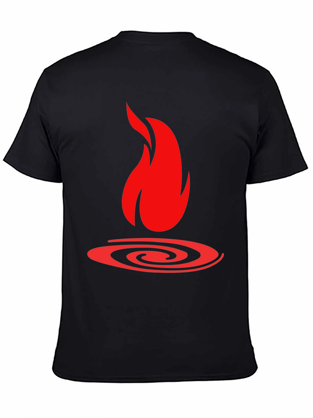 Fire Graphic Black T-Shirt - Bold Statement Tee